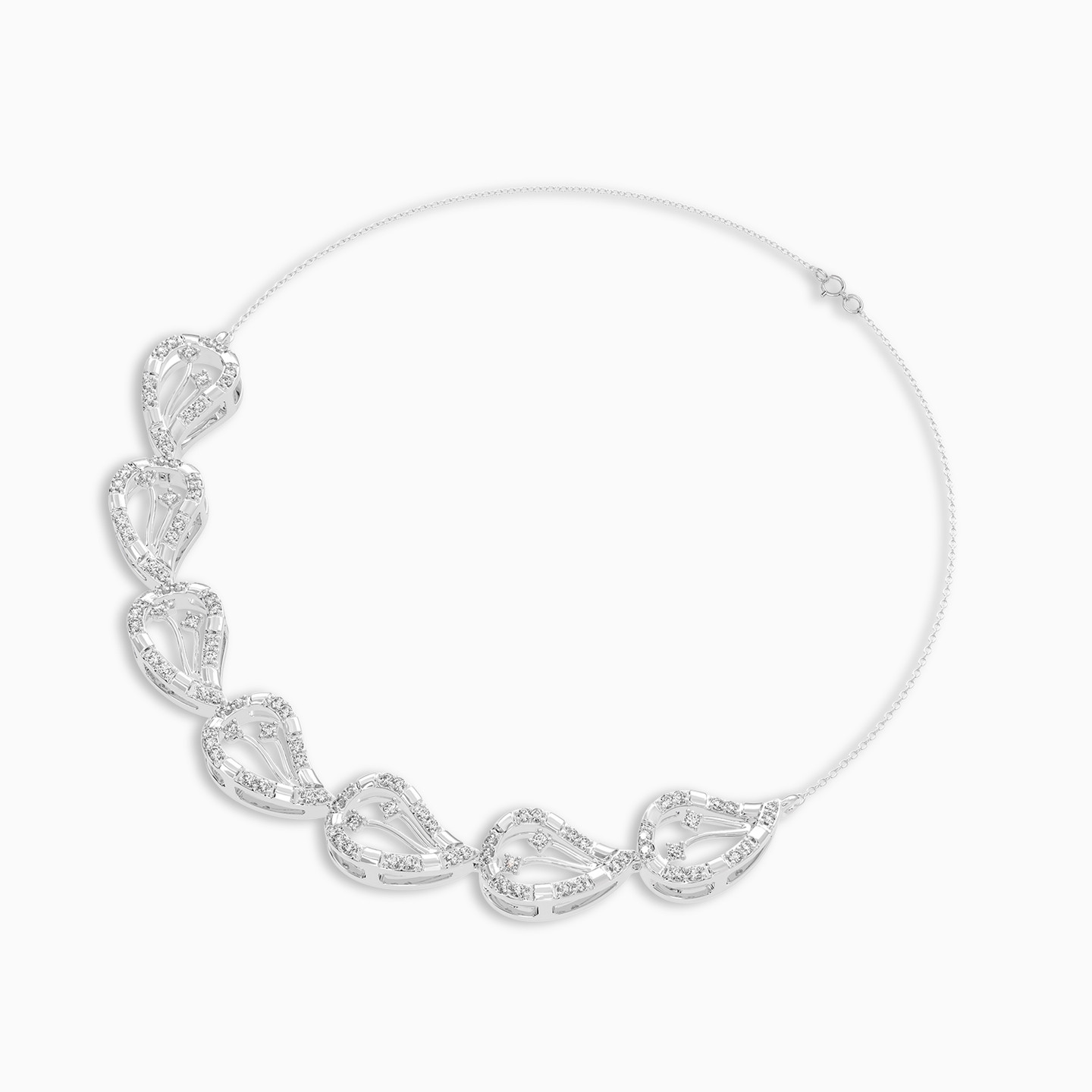 Pear Diamond Chain Bracelet in 18K Gold - 3 Pear Diamond Chain Bracelet in 18K Gold - 3
