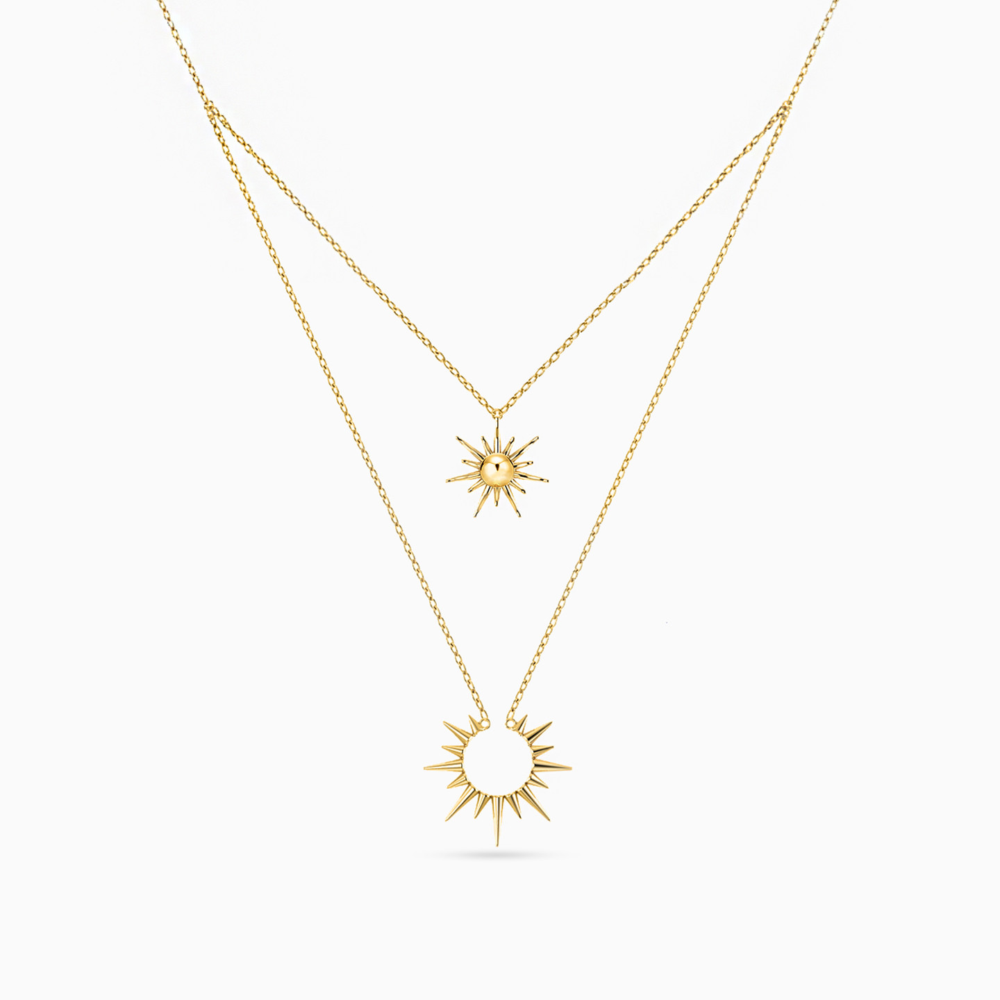 18K Gold Layered Necklace - 2