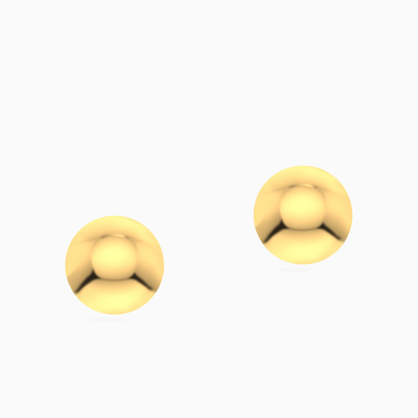 أقراط صغيرة ذهب دائرية عيار 18 قيراط - 3 أقراط صغيرة ذهب دائرية عيار 18 قيراط - 3