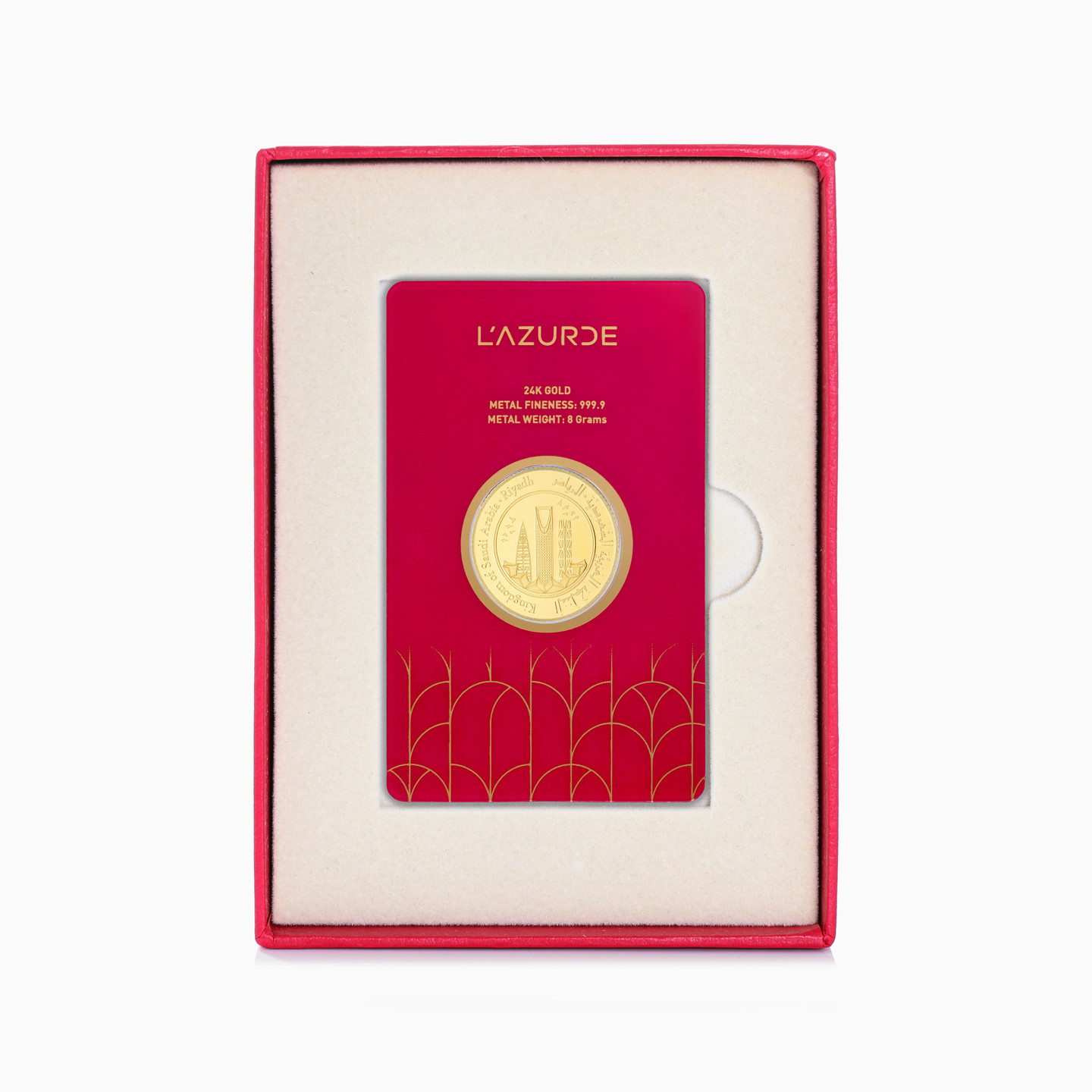 8g Riyadh Gold Coin In 24K - 6 8g Riyadh Gold Coin In 24K - 6