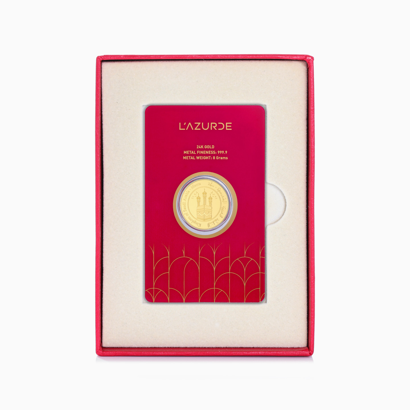 8g Mecca Gold Coin In 24K - 6 8g Mecca Gold Coin In 24K - 6