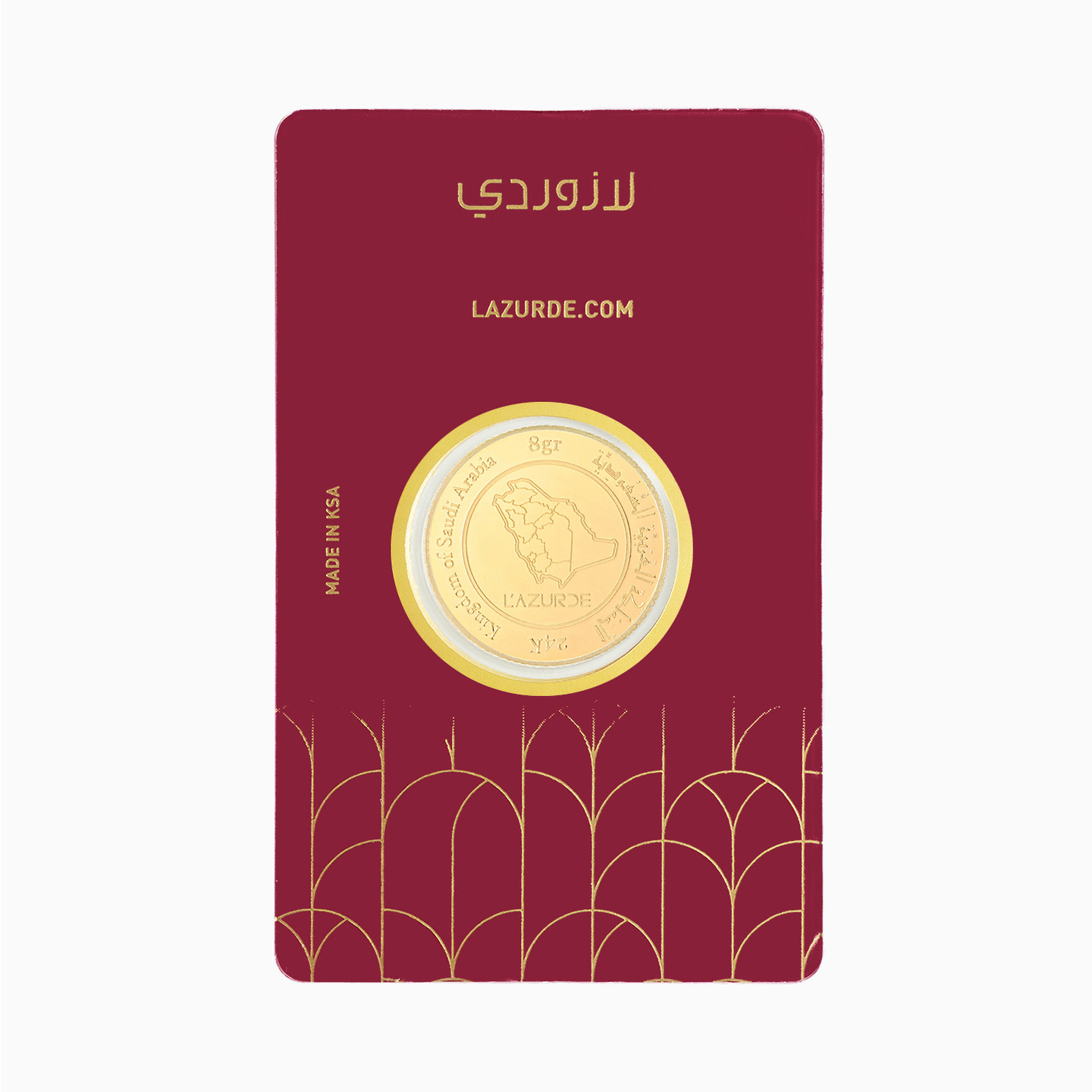 8g Dammam Gold Coin In 24K - 4 8g Dammam Gold Coin In 24K - 4