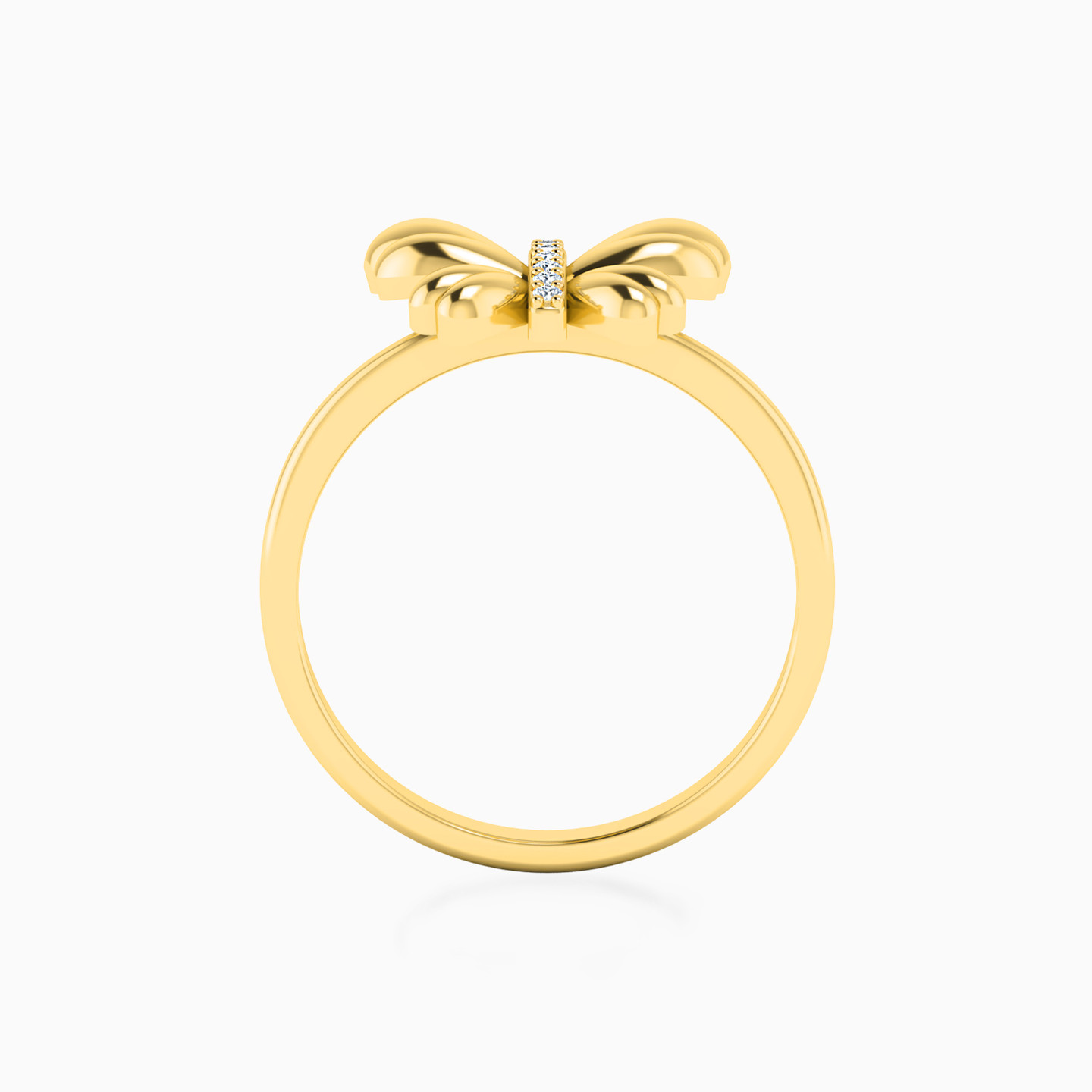 Butterfly Diamonds Ring in 18K Gold - 3 Butterfly Diamonds Ring in 18K Gold - 3