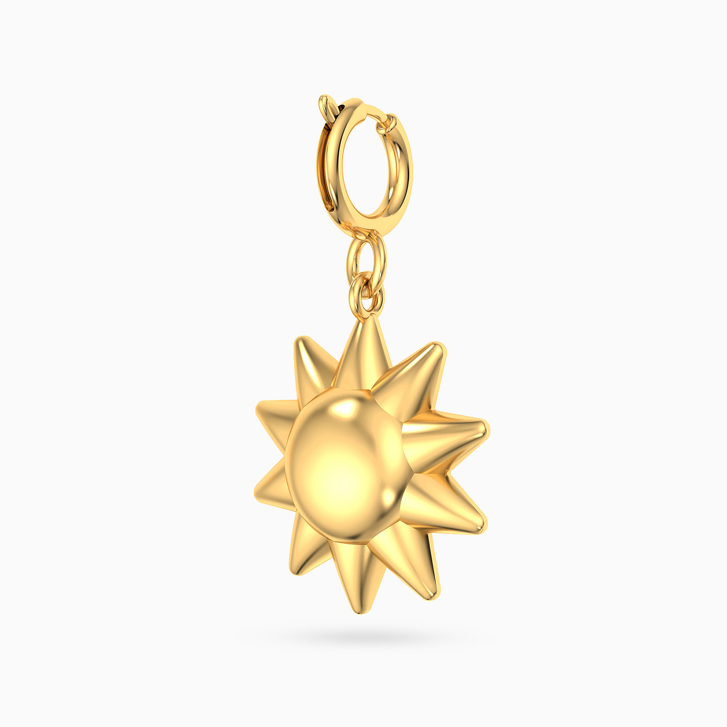 Sun Charm in 18K Gold - 2 Sun Charm in 18K Gold - 2