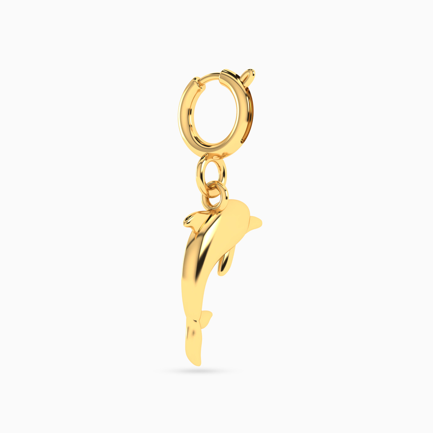 Dolphin Charm in 18K Gold - 3 Dolphin Charm in 18K Gold - 3
