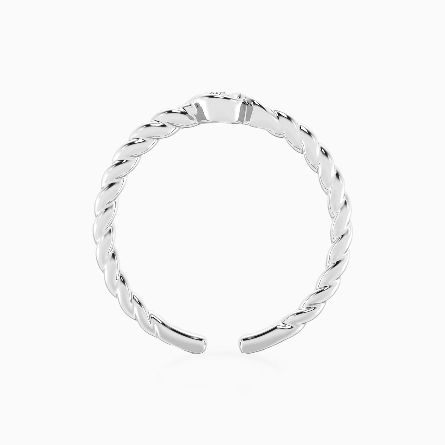 Circle Lab Grown Diamonds Sterling Silver Ring - 3 Circle Lab Grown Diamonds Sterling Silver Ring - 3