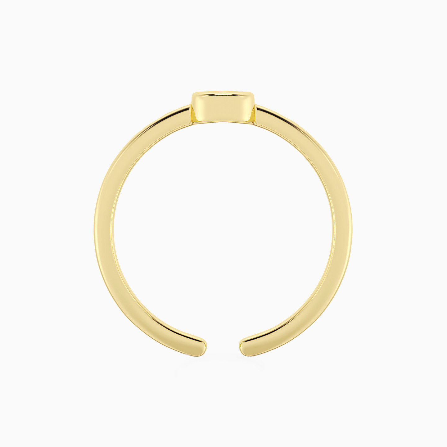 Pear Lab Grown Diamonds Gold Plated Ring - 3 Pear Lab Grown Diamonds Gold Plated Ring - 3