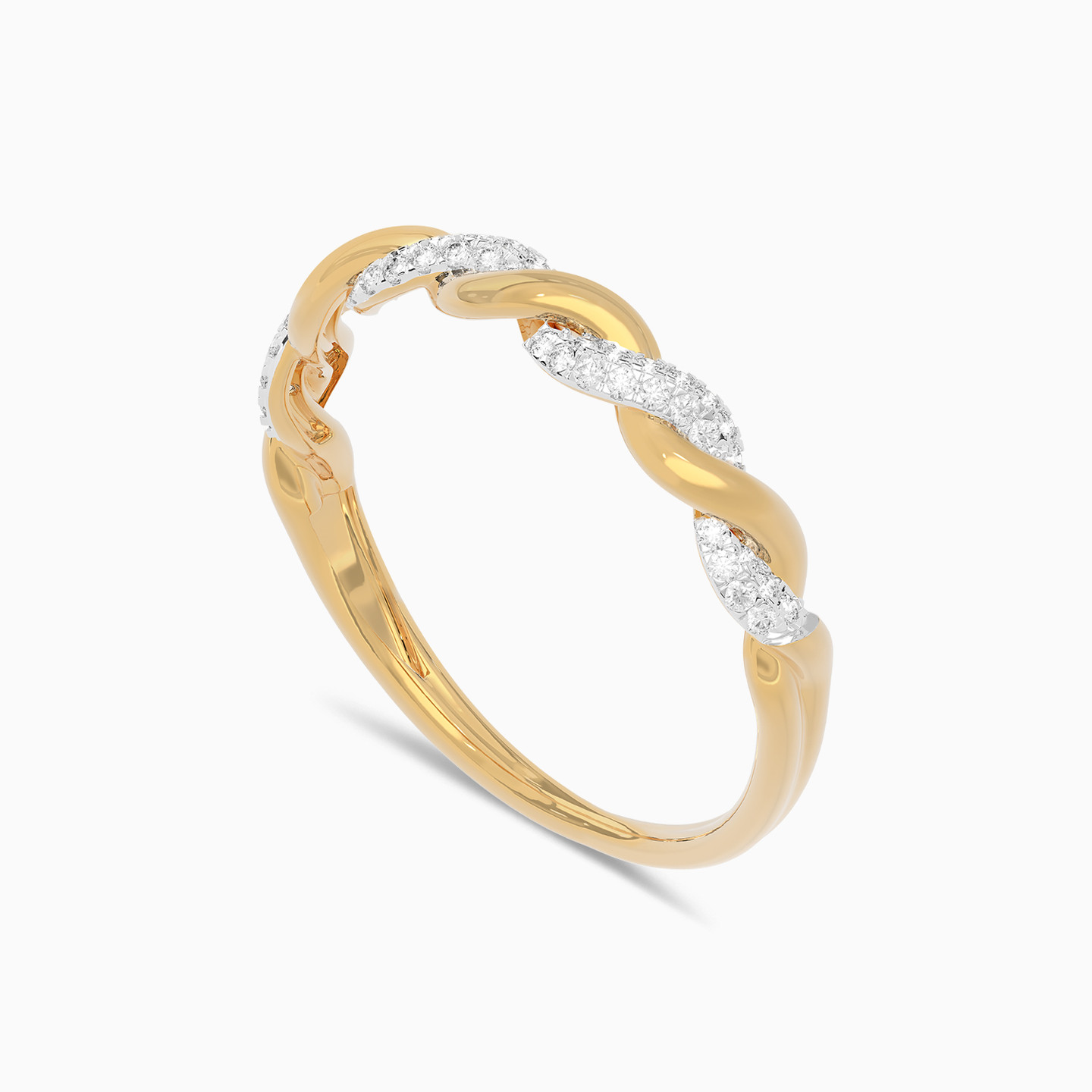 Swirl Diamond Ring in 18K Gold - 6 Swirl Diamond Ring in 18K Gold - 6