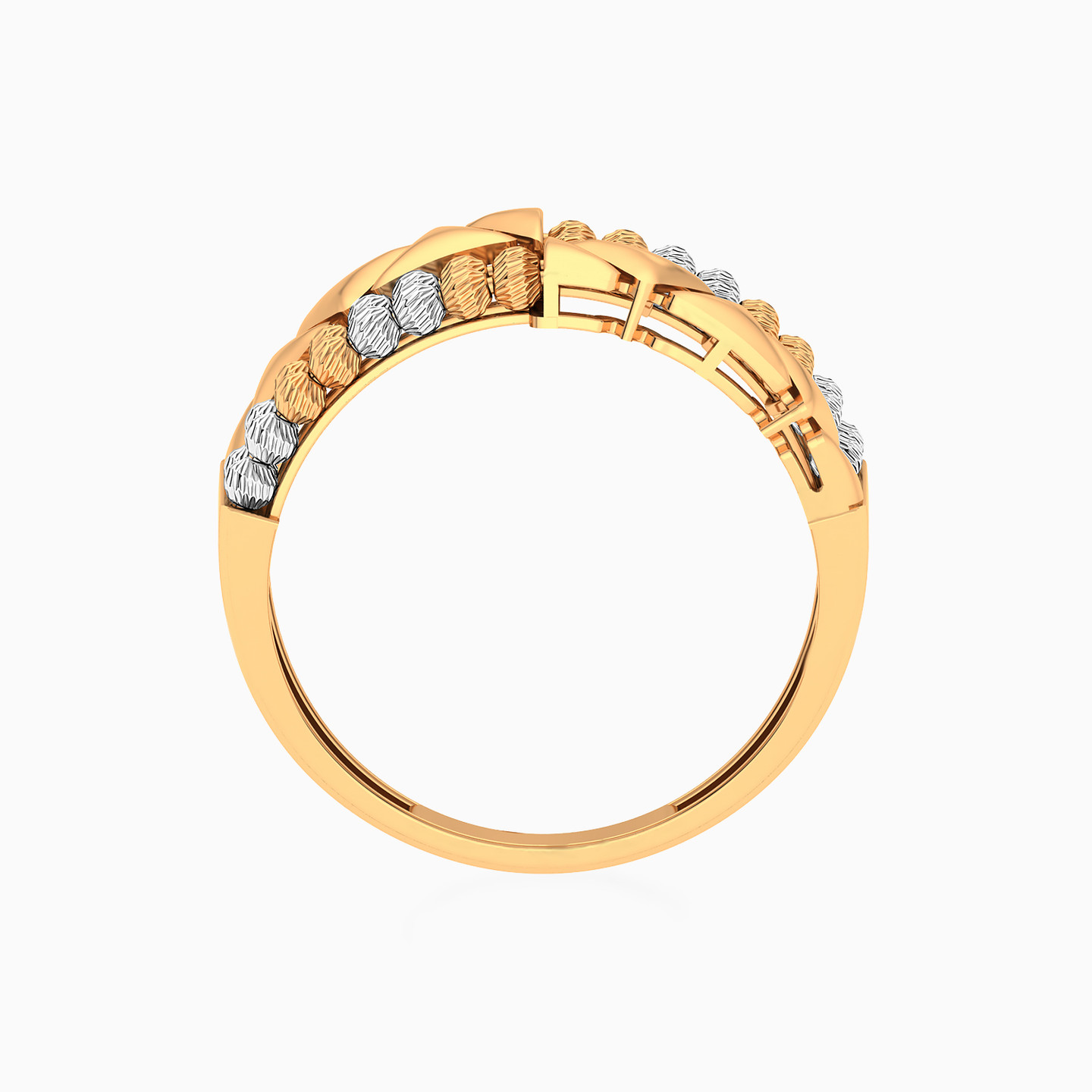 خاتم ذهب متعدد الأشكال عيار 21 قيراط - 4 خاتم ذهب متعدد الأشكال عيار 21 قيراط - 4