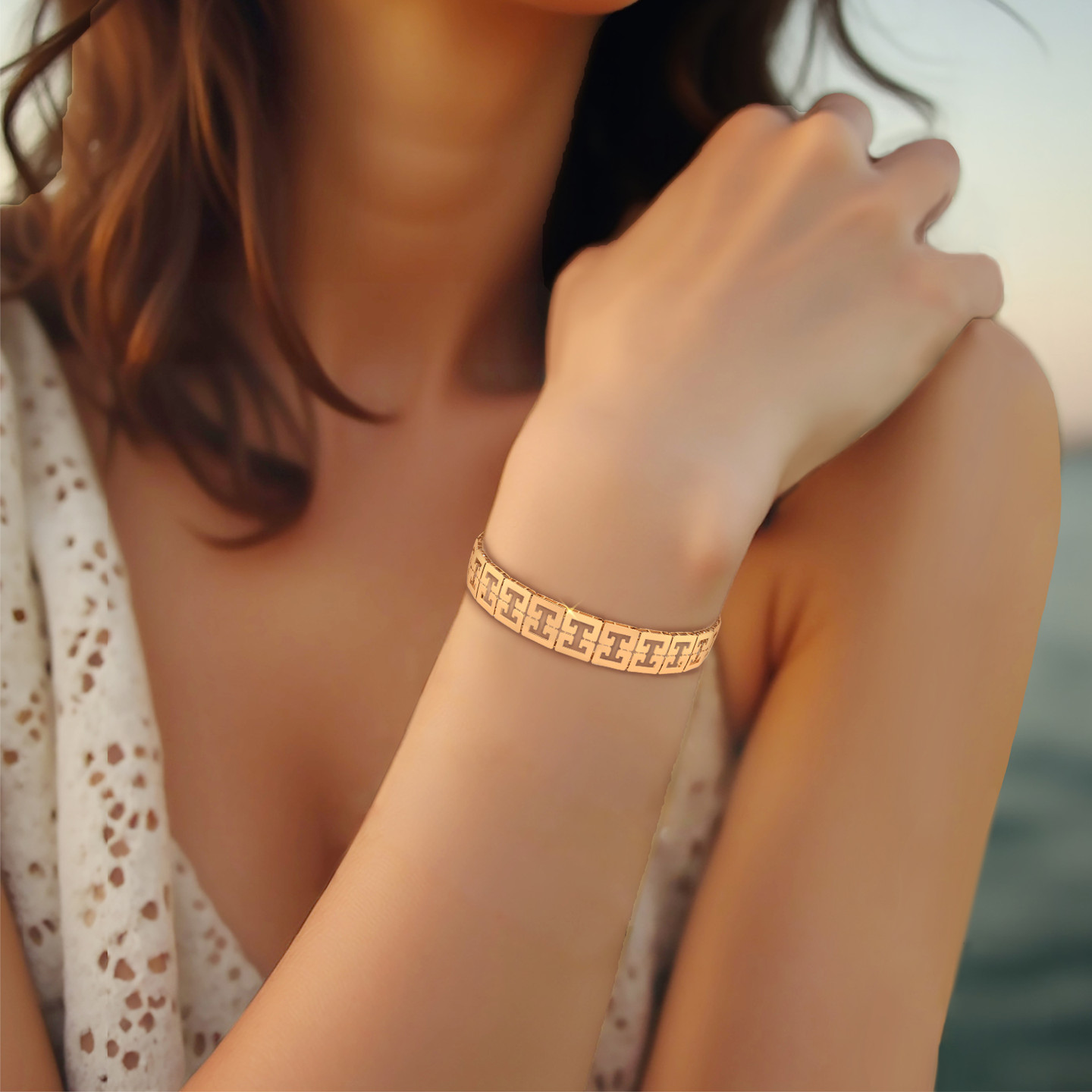 Chain Bracelet in 21K Gold - 4 Chain Bracelet in 21K Gold - 4