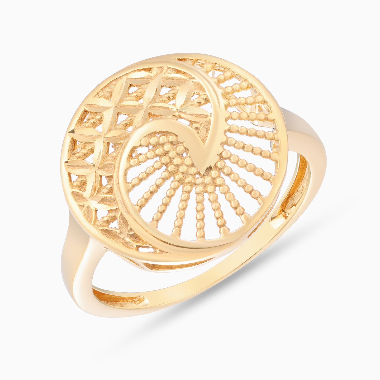 طقم مجوهرات ذهب عيار 21 قيراط مزين بأحجار الزركون (4 قطع) - 4 طقم مجوهرات ذهب عيار 21 قيراط مزين بأحجار الزركون (4 قطع) - 4