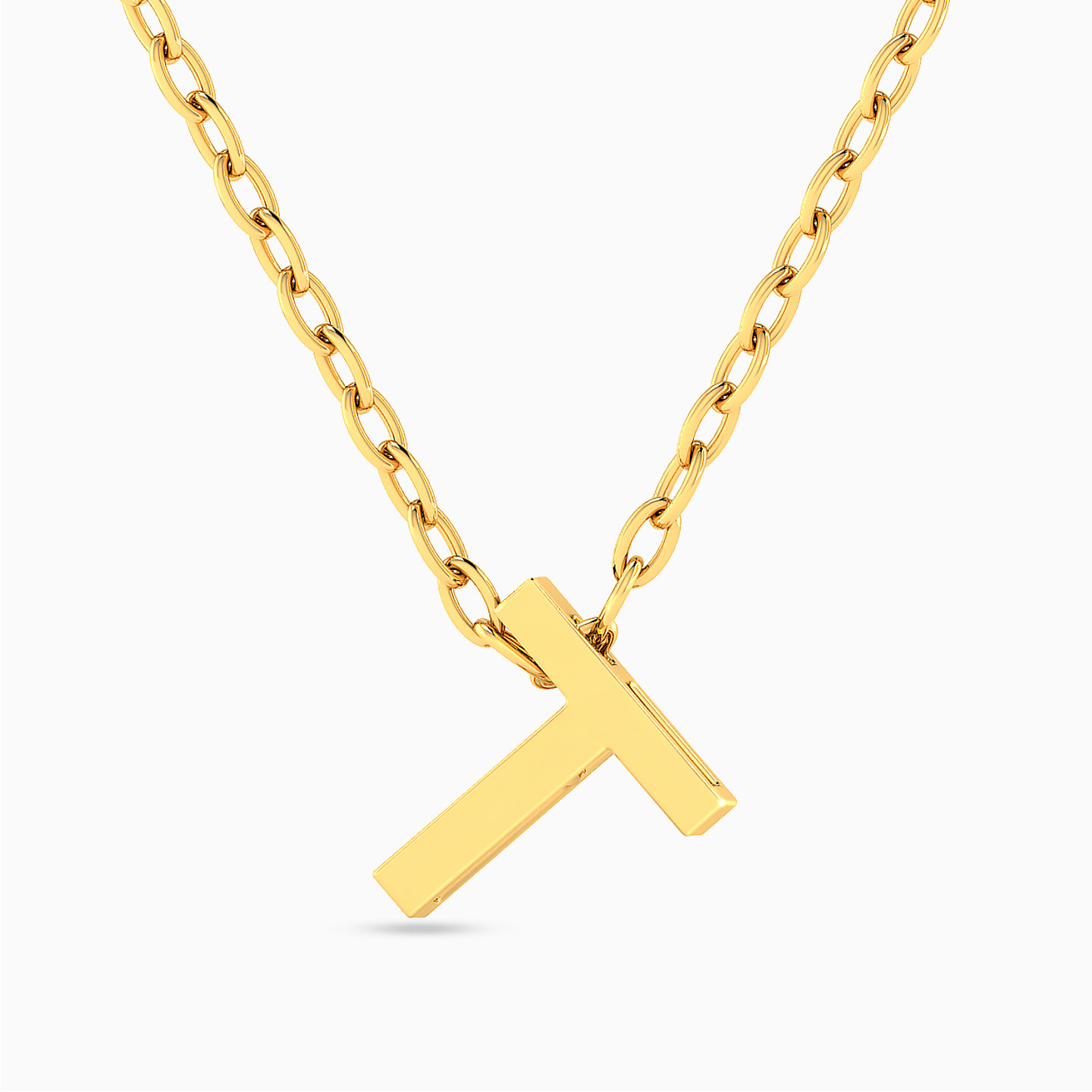Letter T Necklace in 18K Gold Letter T Necklace in 18K Gold