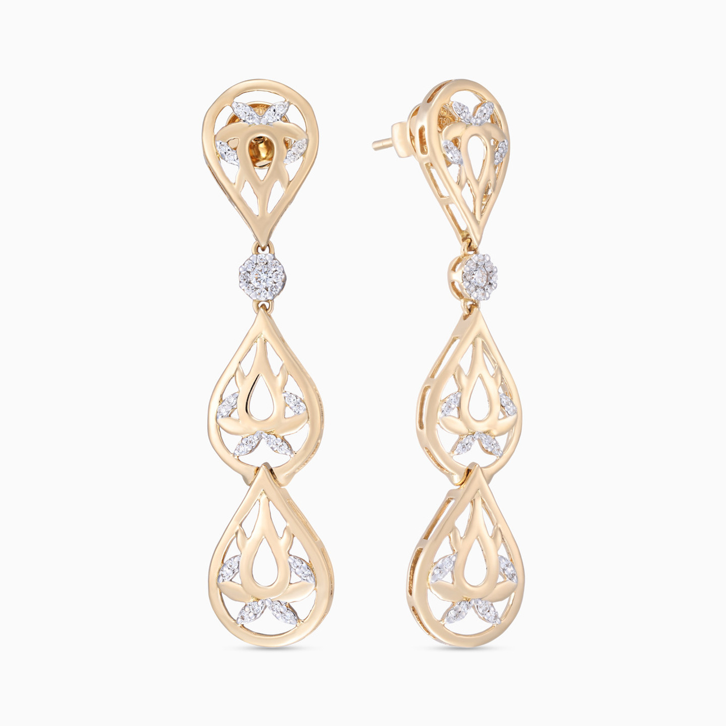 Tree Diamond Full Set in 18K Gold - 4 pieces - 5 Tree Diamond Full Set in 18K Gold - 4 pieces - 5