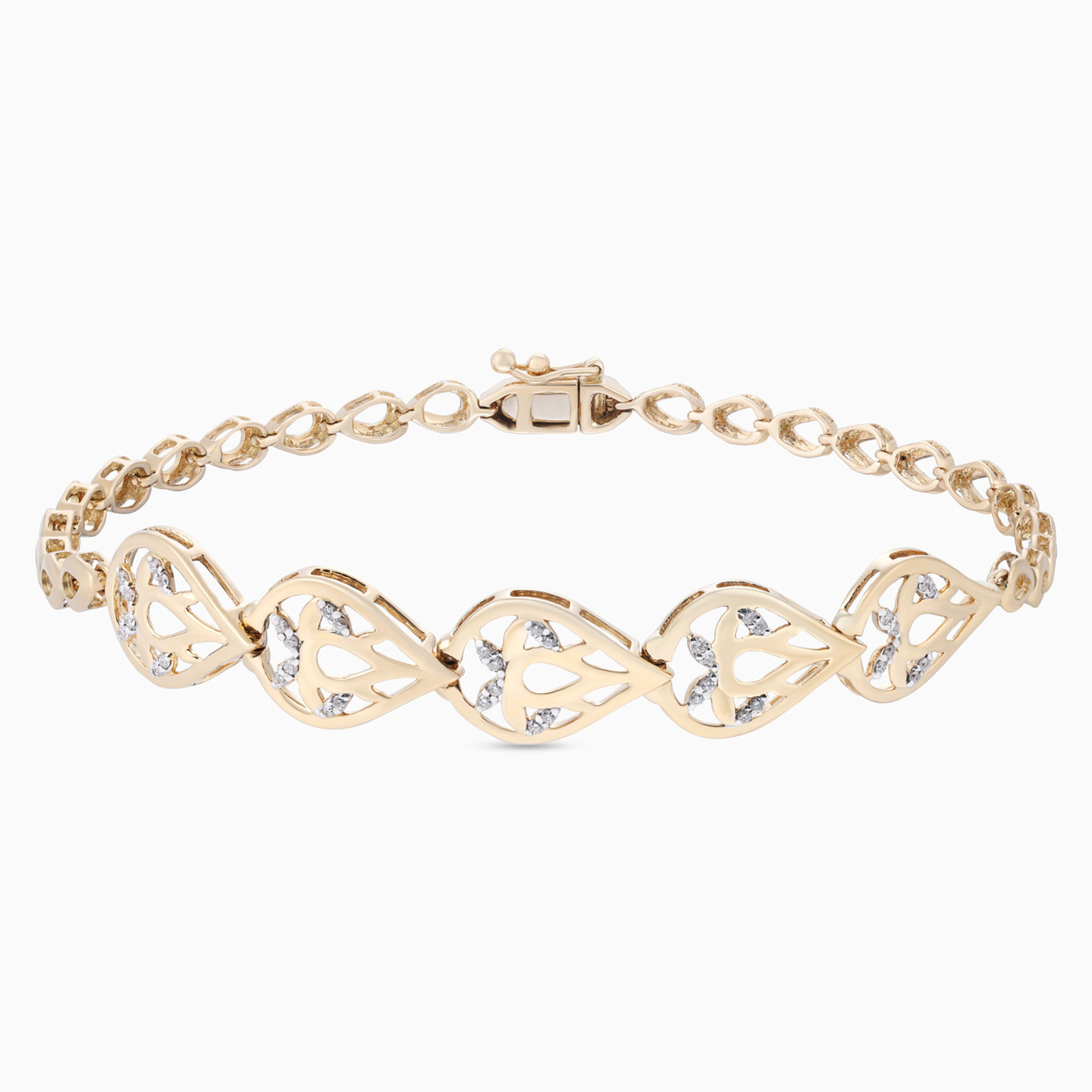 Tree Diamond Full Set in 18K Gold - 4 pieces - 3 Tree Diamond Full Set in 18K Gold - 4 pieces - 3