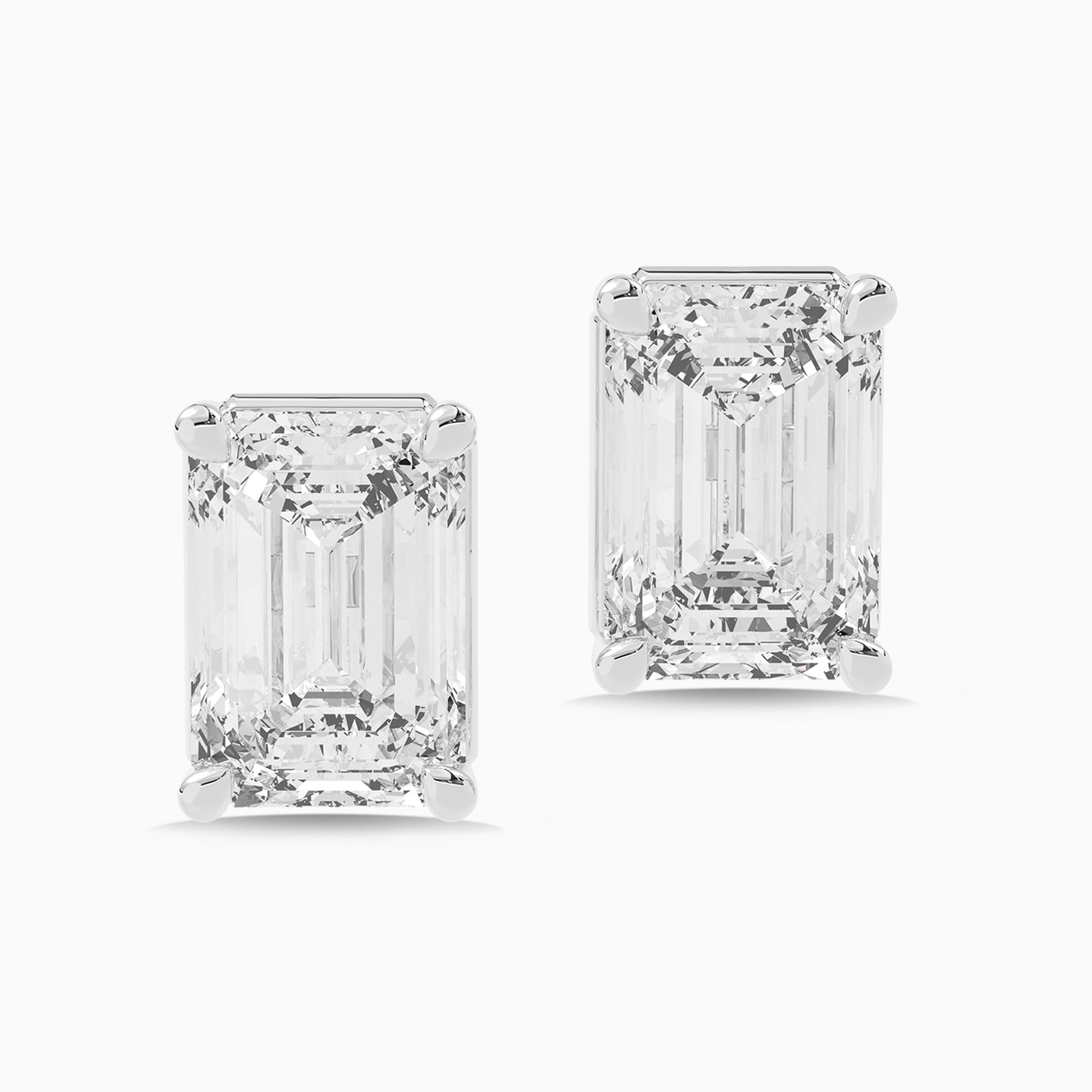2.01 CT Baguette Lab Grown Diamond Stud Earrings in 18K Gold - 2 2.01 CT Baguette Lab Grown Diamond Stud Earrings in 18K Gold - 2