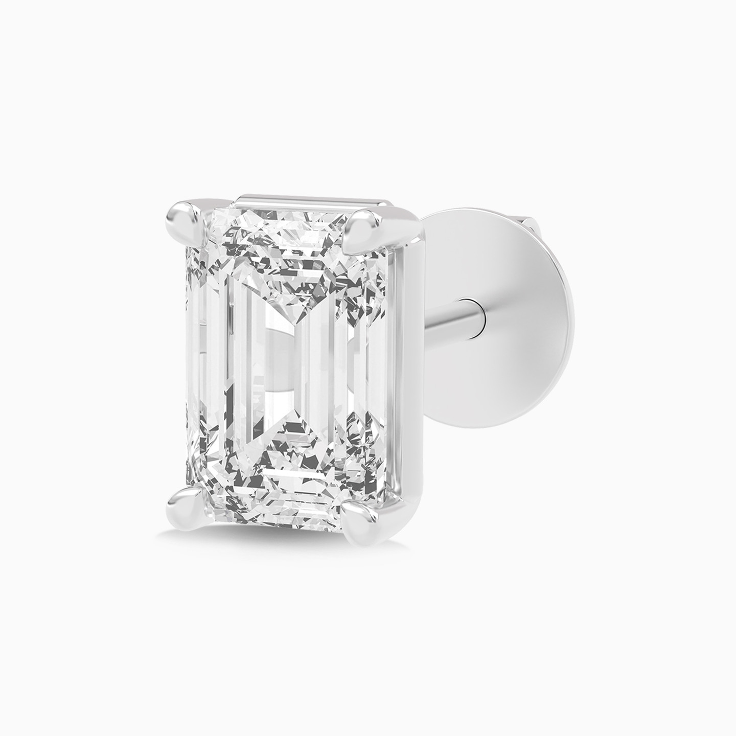 2.01 CT Baguette Lab Grown Diamond Stud Earrings in 18K Gold - 4 2.01 CT Baguette Lab Grown Diamond Stud Earrings in 18K Gold - 4