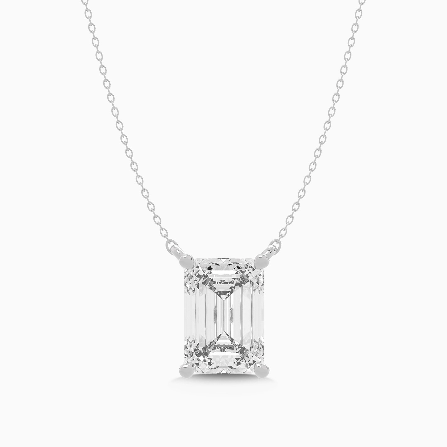 2.01 CT Baguette Lab Grown Diamond Necklace in 18K Gold - 2 2.01 CT Baguette Lab Grown Diamond Necklace in 18K Gold - 2