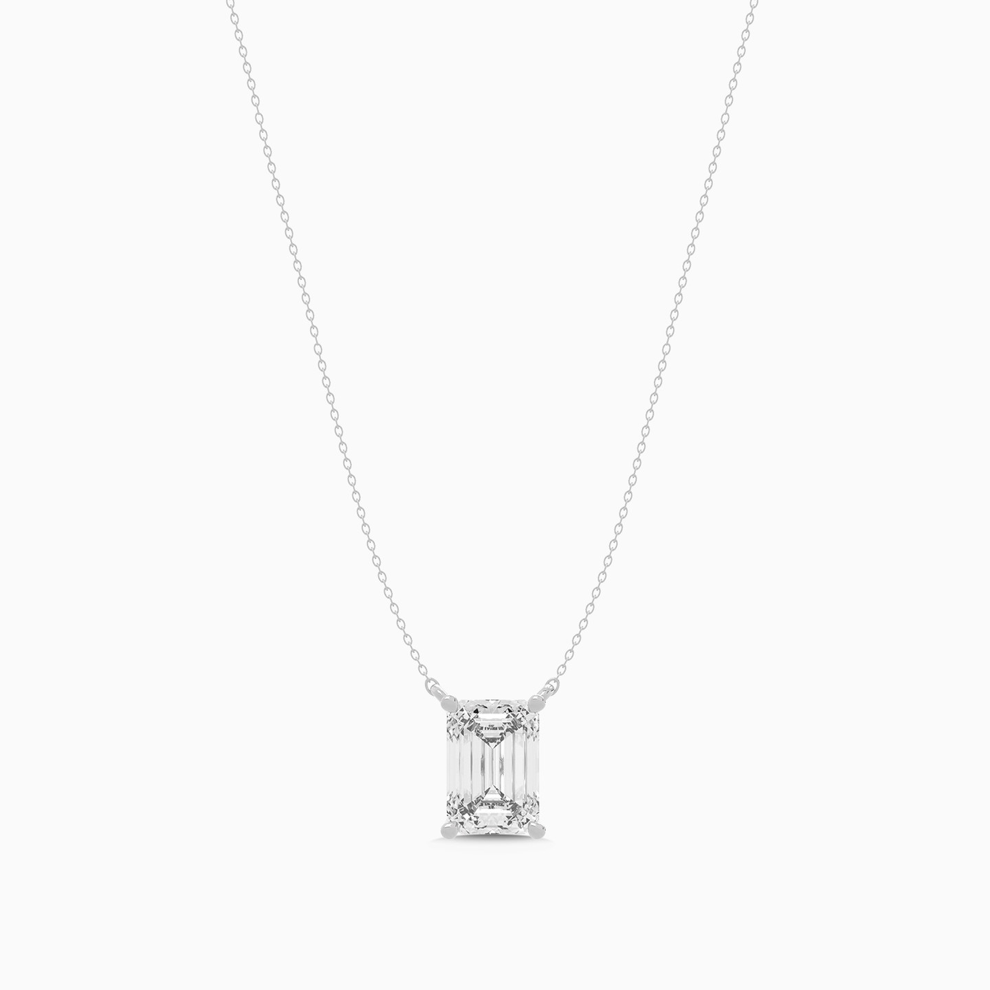 2.01 CT Baguette Lab Grown Diamond Necklace in 18K Gold - 3 2.01 CT Baguette Lab Grown Diamond Necklace in 18K Gold - 3