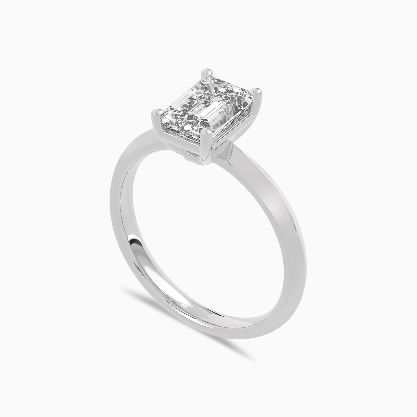 1.51 CT Baguette Lab Grown Diamond Ring in 18K Gold - 3 1.51 CT Baguette Lab Grown Diamond Ring in 18K Gold - 3
