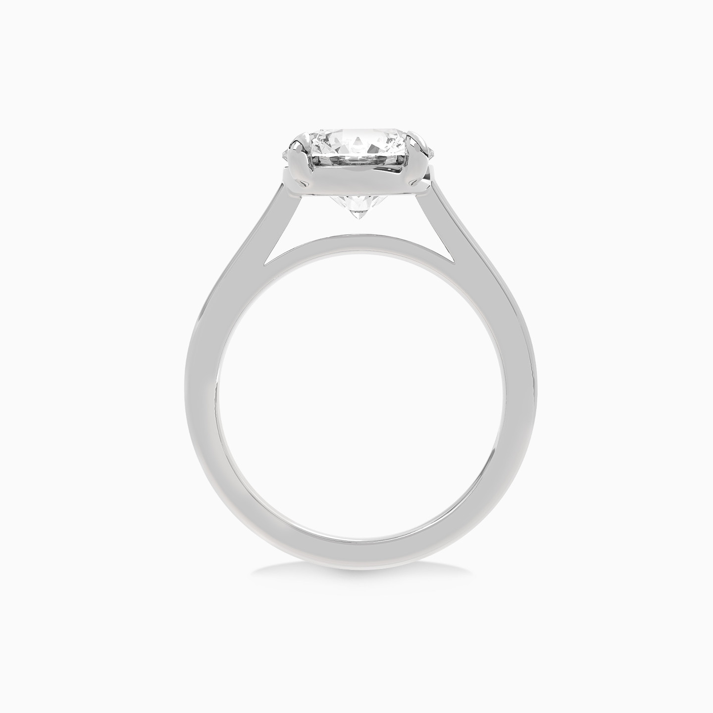 3.01 قيراط خاتم سوليتير ذهب عيار 18 قيراط مزين بألماس مختبرات - 3