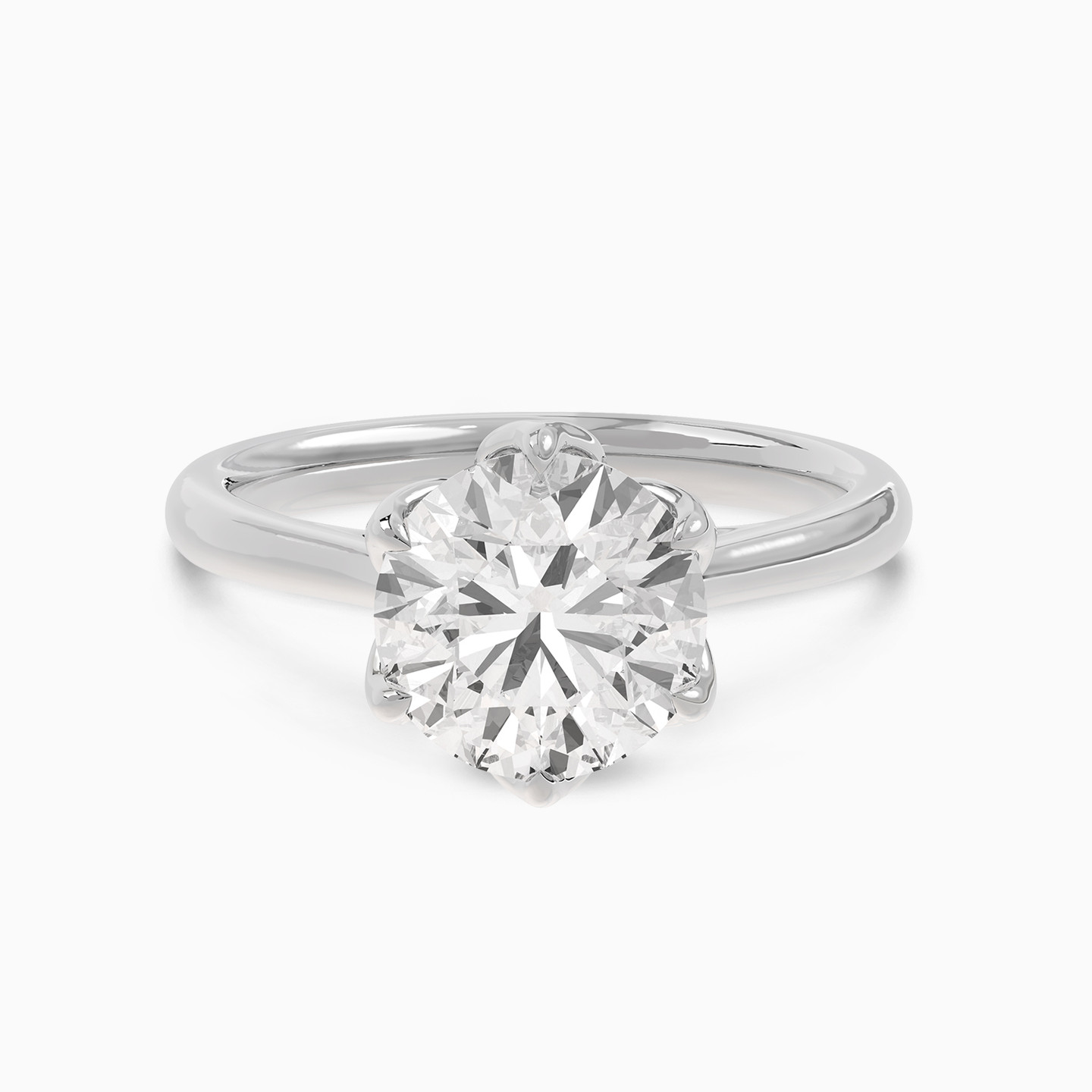 3 CT Lab Grown Diamond Solitaire Ring in 18K Gold 3 CT Lab Grown Diamond Solitaire Ring in 18K Gold