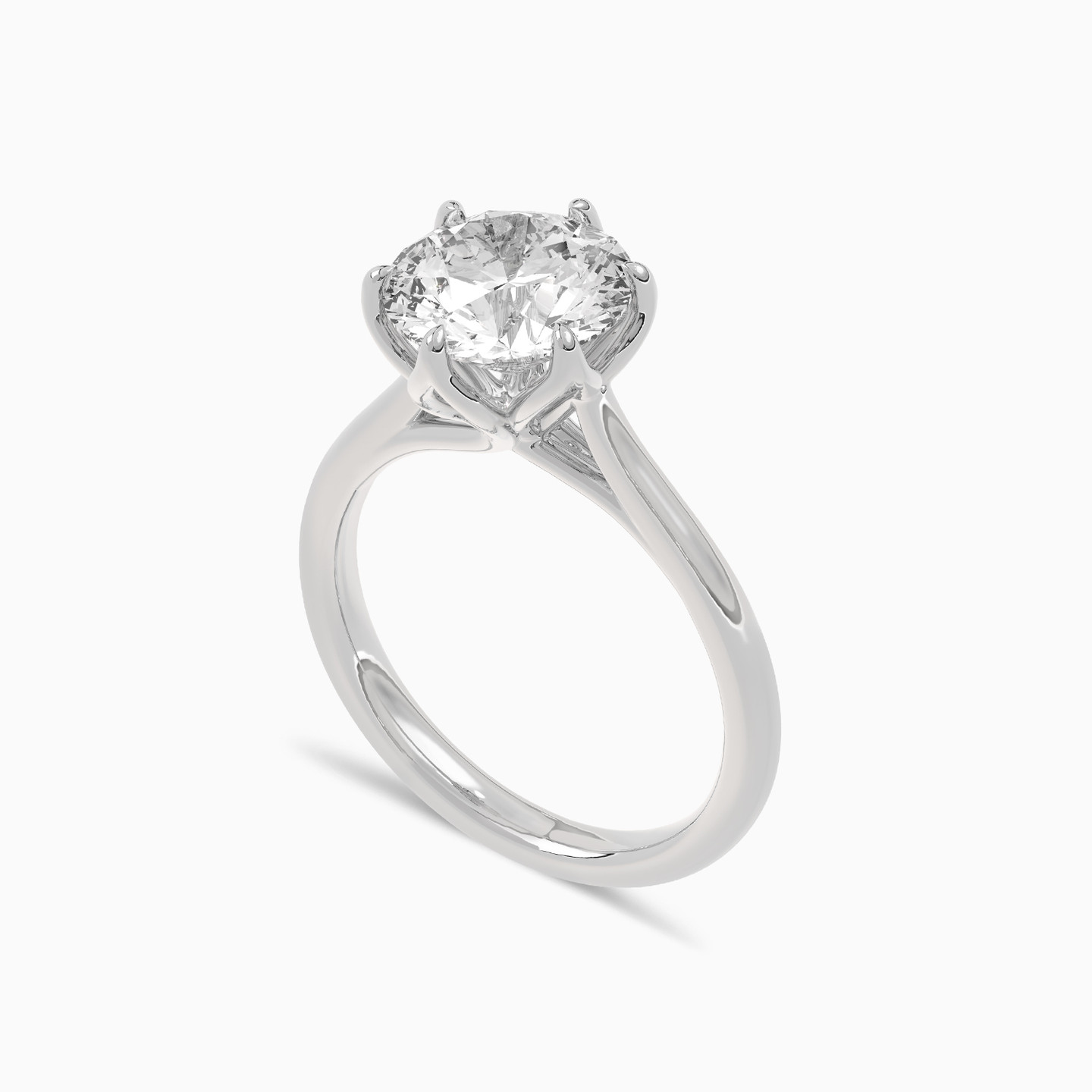 3 CT Lab Grown Diamond Solitaire Ring in 18K Gold - 2 3 CT Lab Grown Diamond Solitaire Ring in 18K Gold - 2