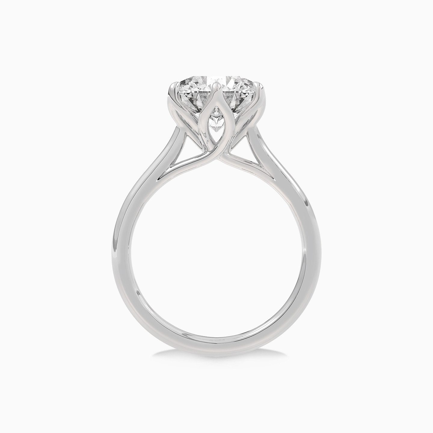 3 CT Lab Grown Diamond Solitaire Ring in 18K Gold - 3 3 CT Lab Grown Diamond Solitaire Ring in 18K Gold - 3