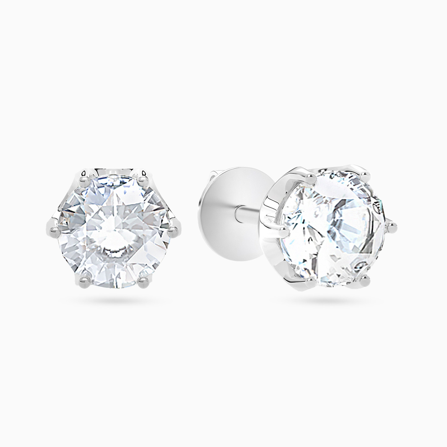 6.05 CT Lab Grown Diamond Stud Earrings in 18K Gold - 2 6.05 CT Lab Grown Diamond Stud Earrings in 18K Gold - 2