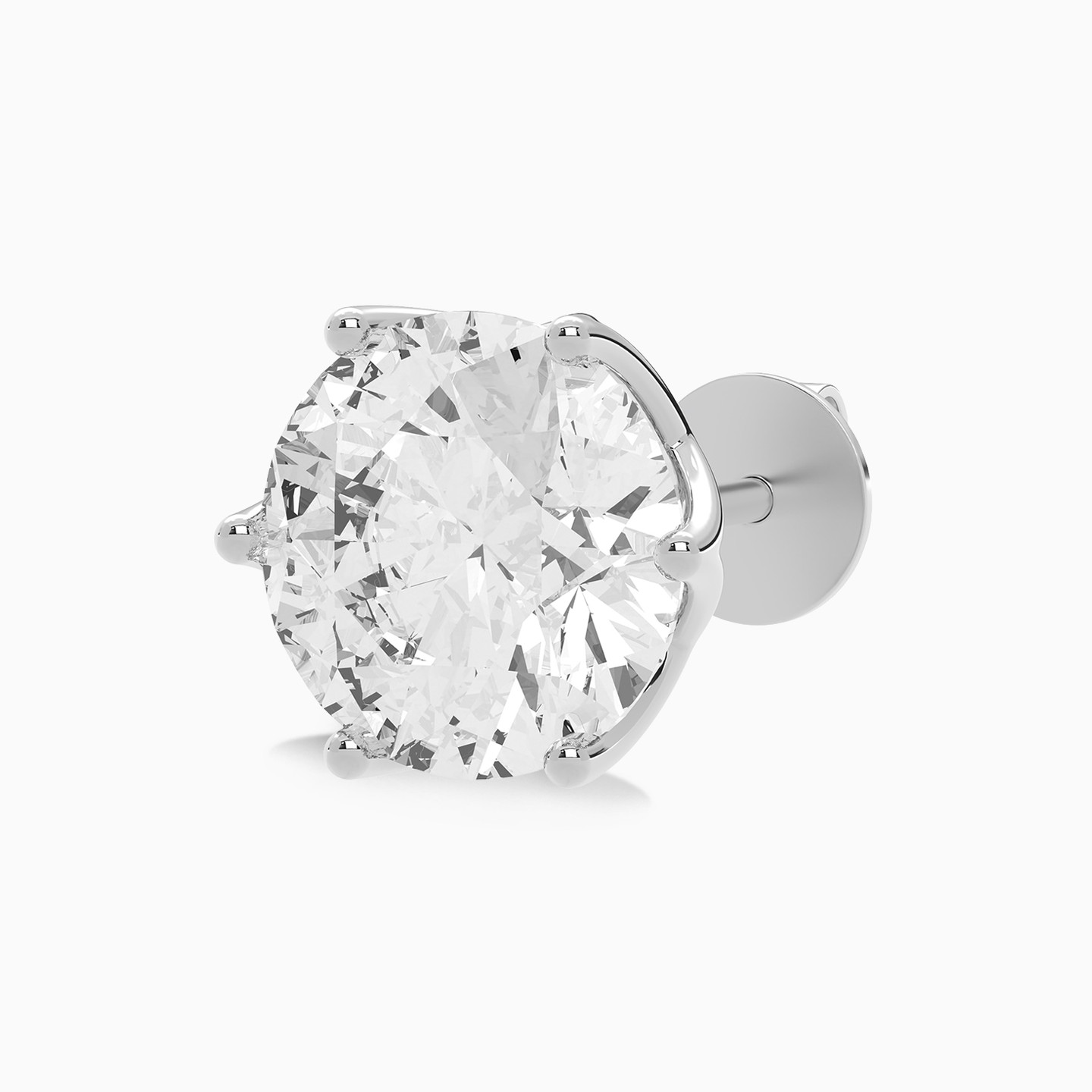 5.93 CT Lab Grown Diamond Stud Earrings in 18K Gold - 3 5.93 CT Lab Grown Diamond Stud Earrings in 18K Gold - 3