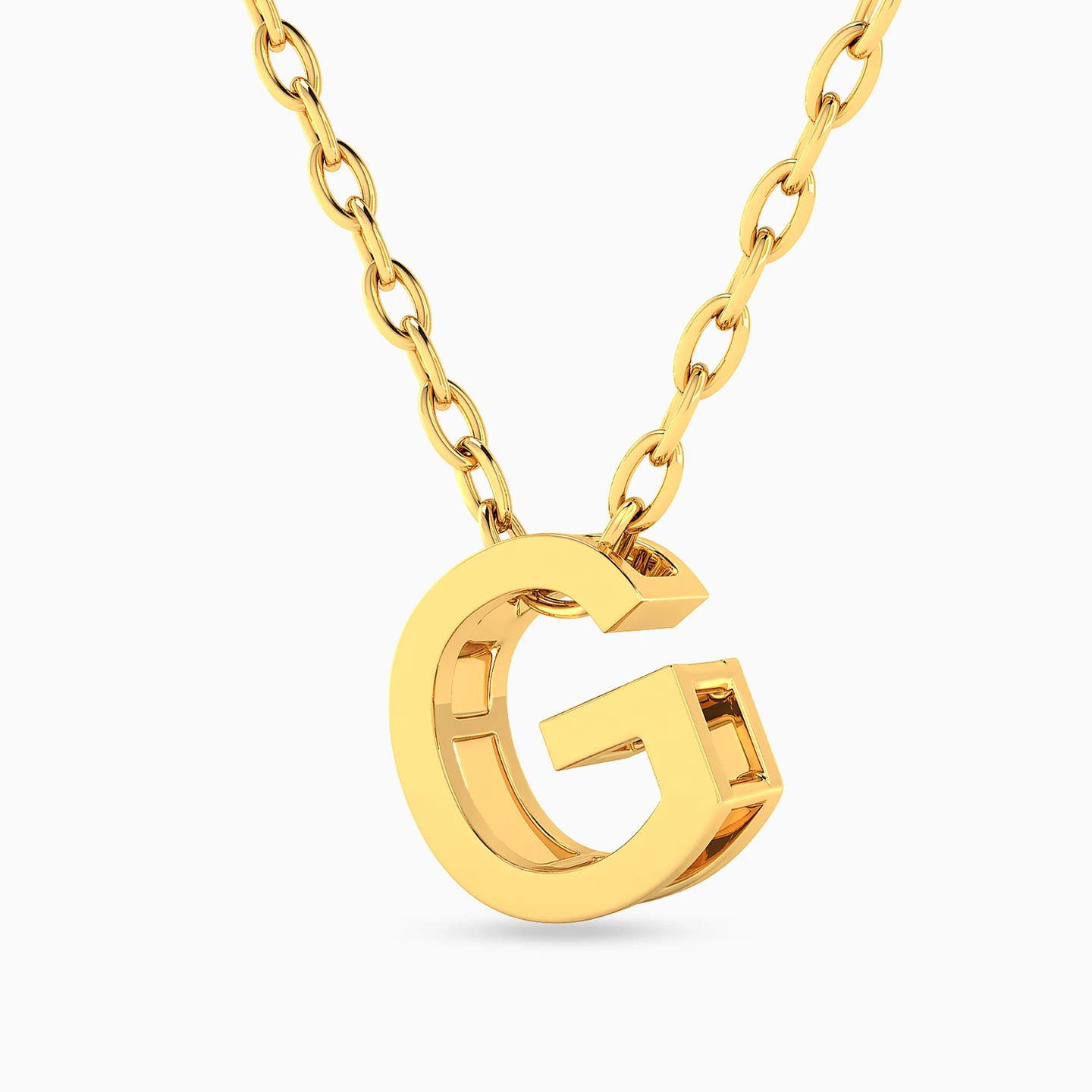سلسلة ذهب حرف G عيار 18 قيراط - 2 سلسلة ذهب حرف G عيار 18 قيراط - 2