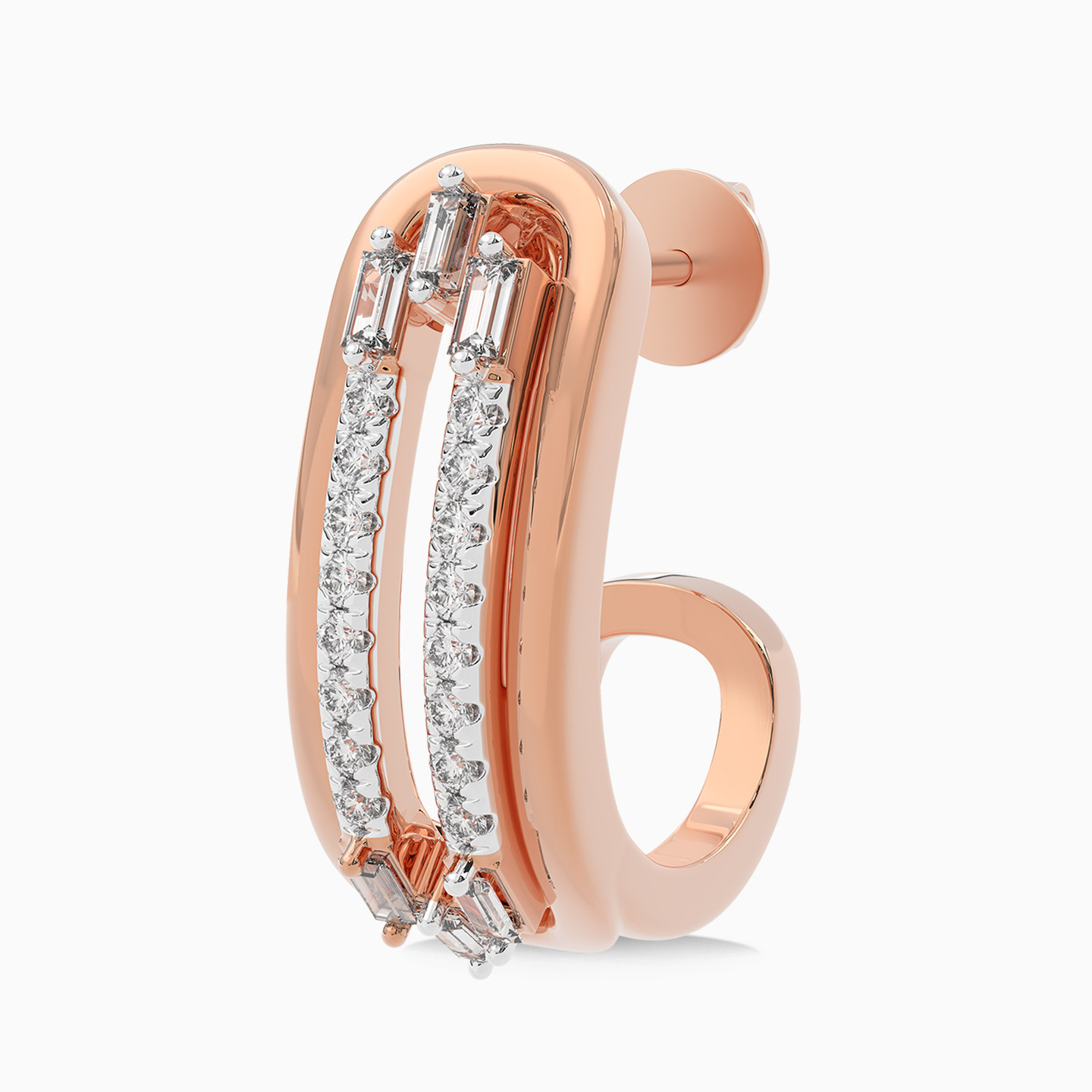 Diamond Stud Earrings In 18K Gold - 4 Diamond Stud Earrings In 18K Gold - 4