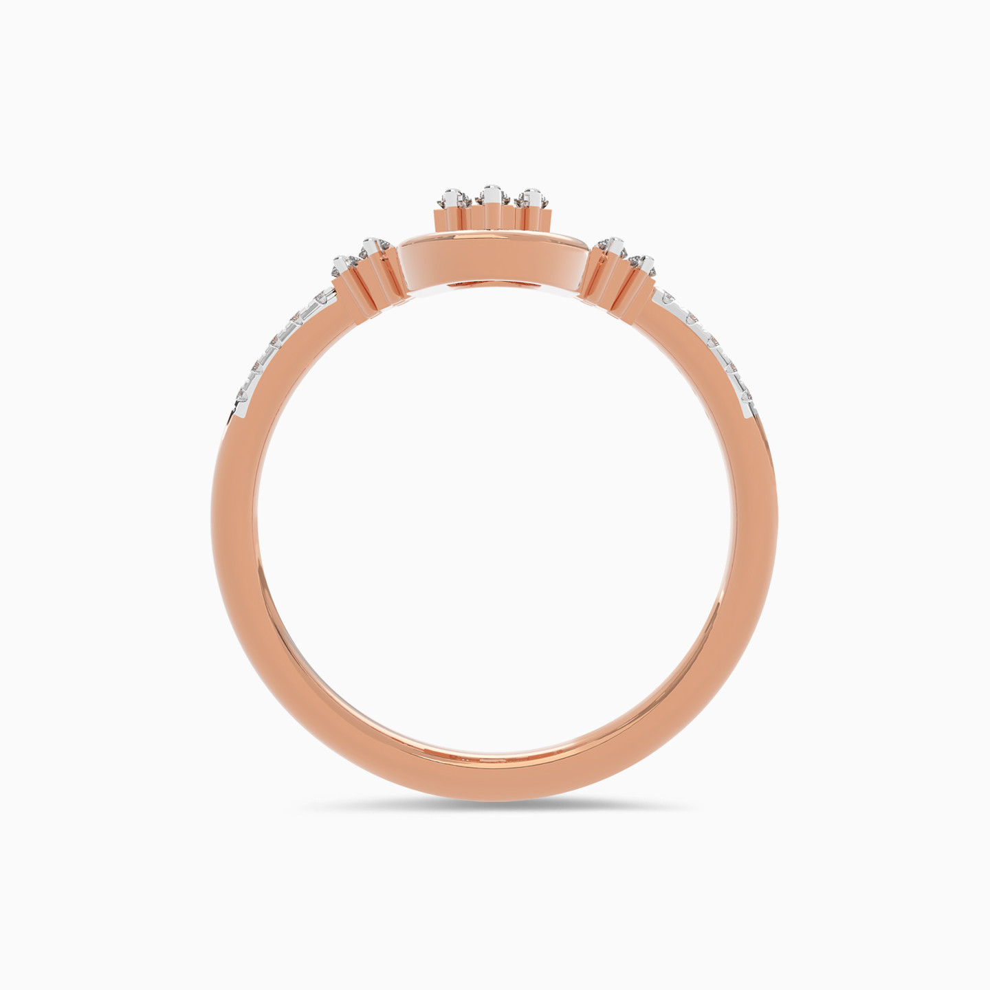 Rectangular Diamond Ring In 18K Gold - 4 Rectangular Diamond Ring In 18K Gold - 4