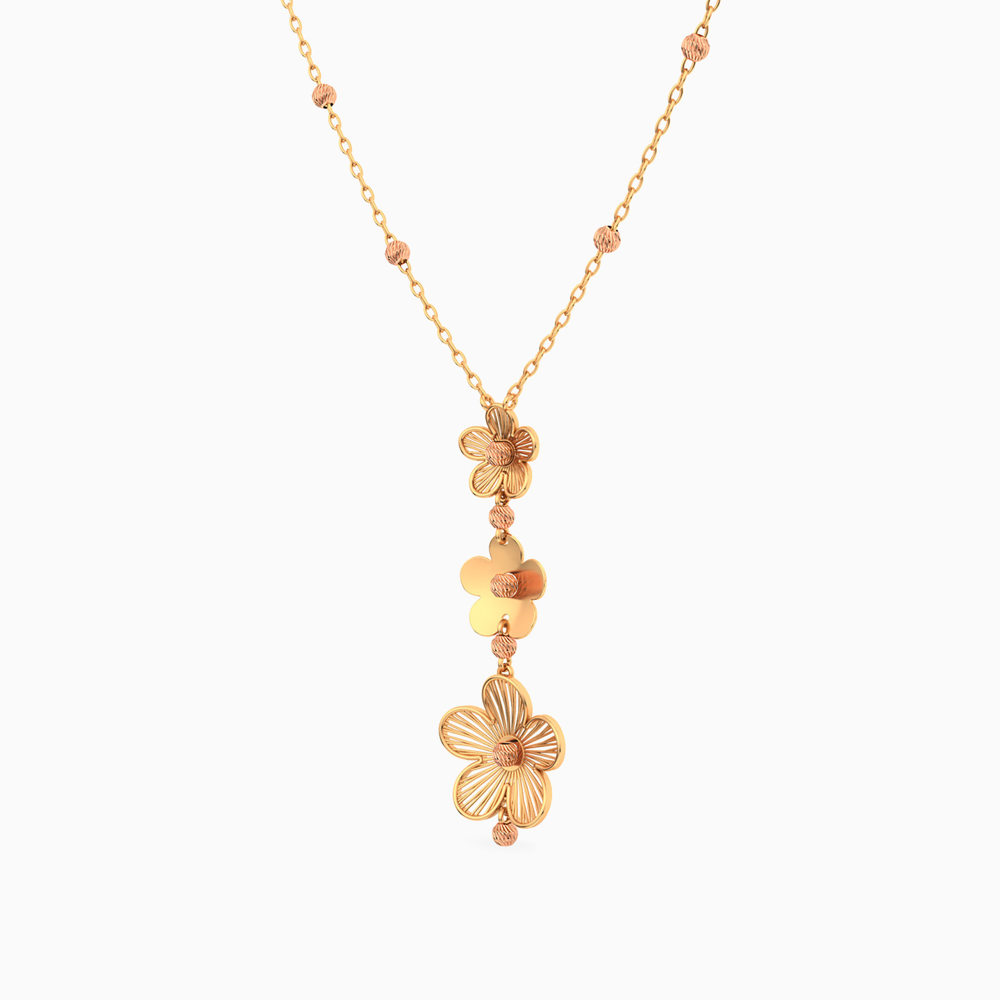 Floral Necklace in 21K Gold - 2 Floral Necklace in 21K Gold - 2