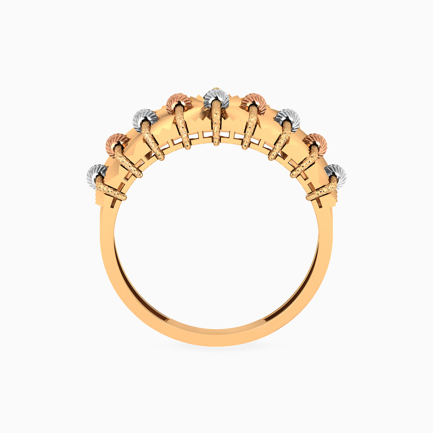 Gold beads Ring in 21K Gold - 4 Gold beads Ring in 21K Gold - 4