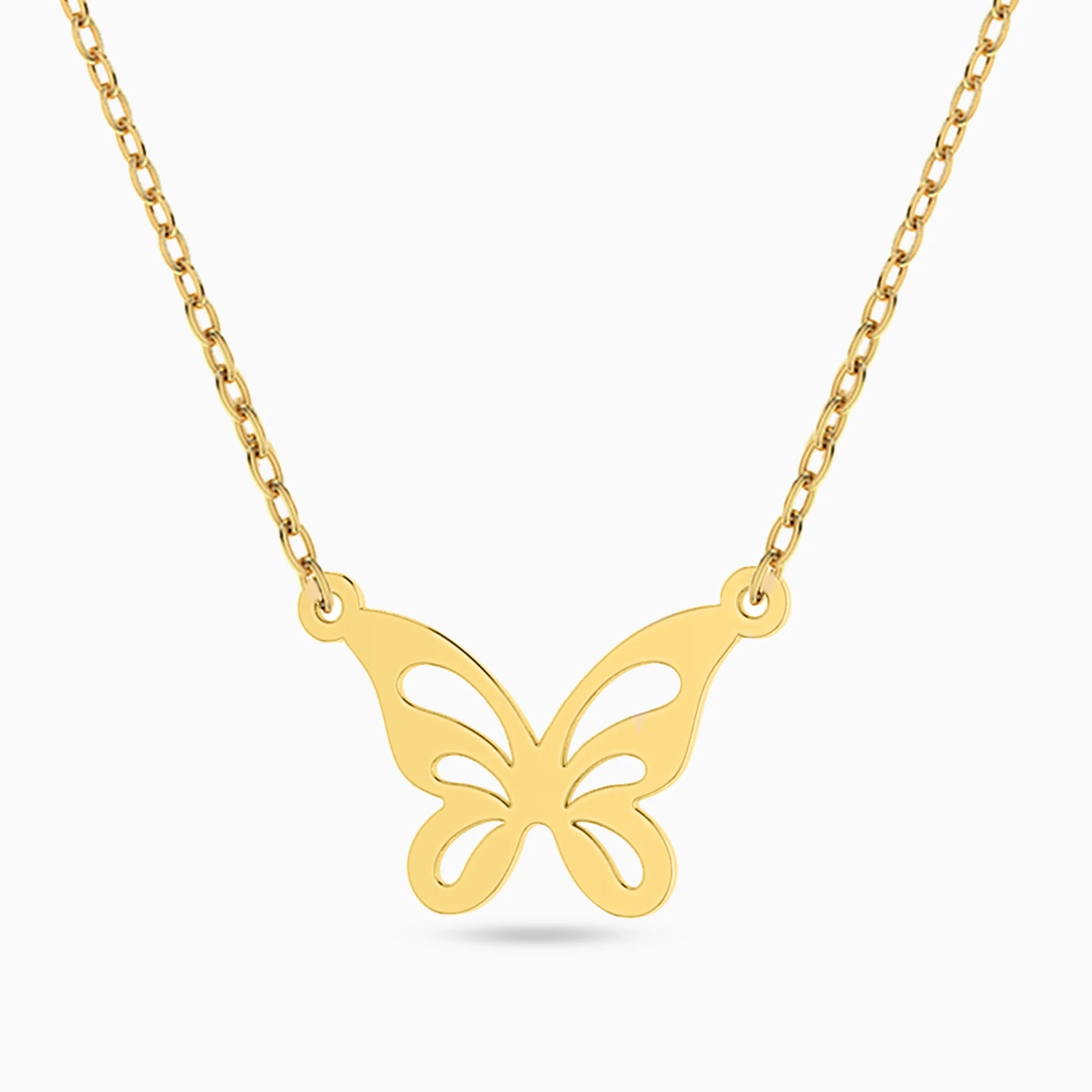 Butterfly Necklace in 18K Gold - 2 Butterfly Necklace in 18K Gold - 2