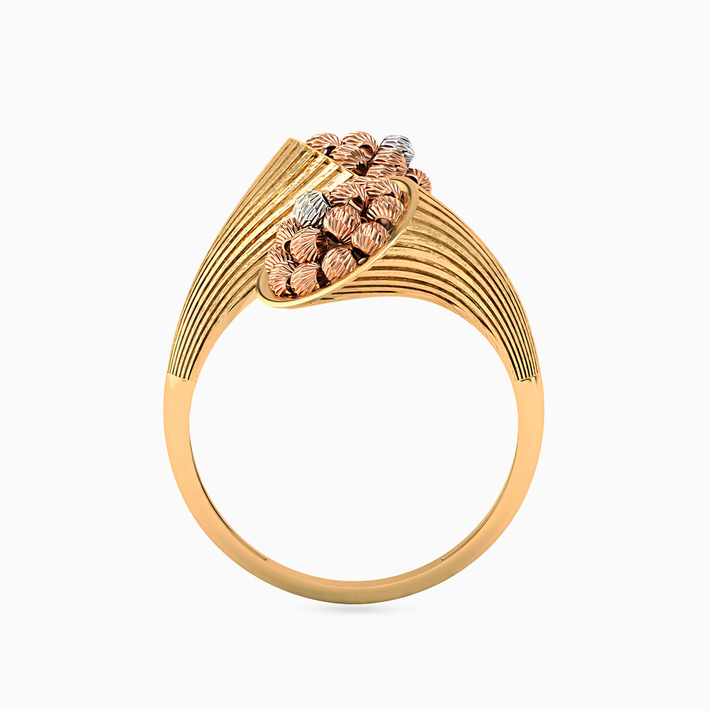 Cone Two-Headed Ring in 21K Gold - 4 Cone Two-Headed Ring in 21K Gold - 4