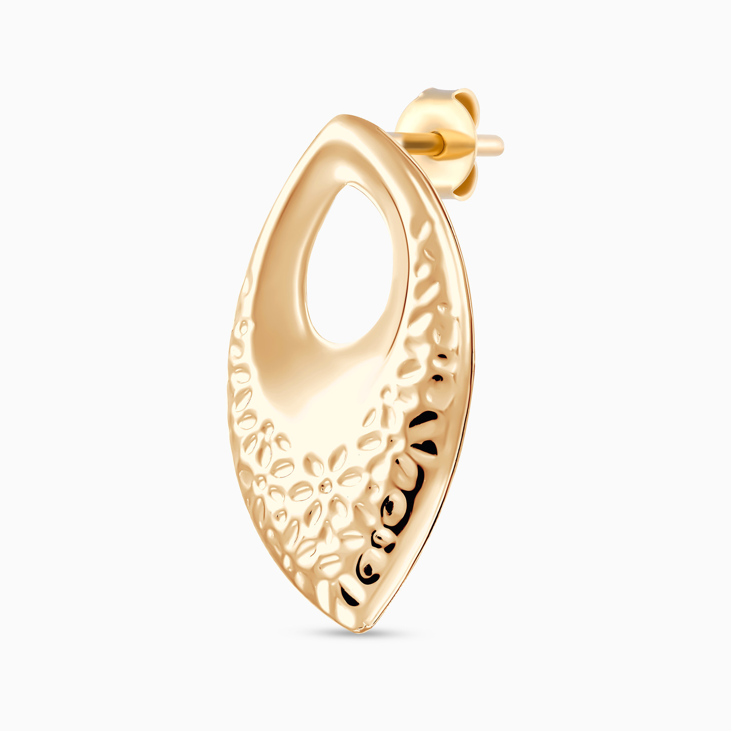 Marquise Stud Earrings in 21K Gold - 3 Marquise Stud Earrings in 21K Gold - 3