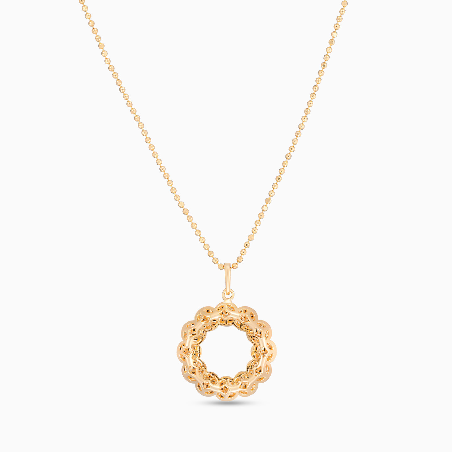 Floral Necklace in 21K Gold - 3