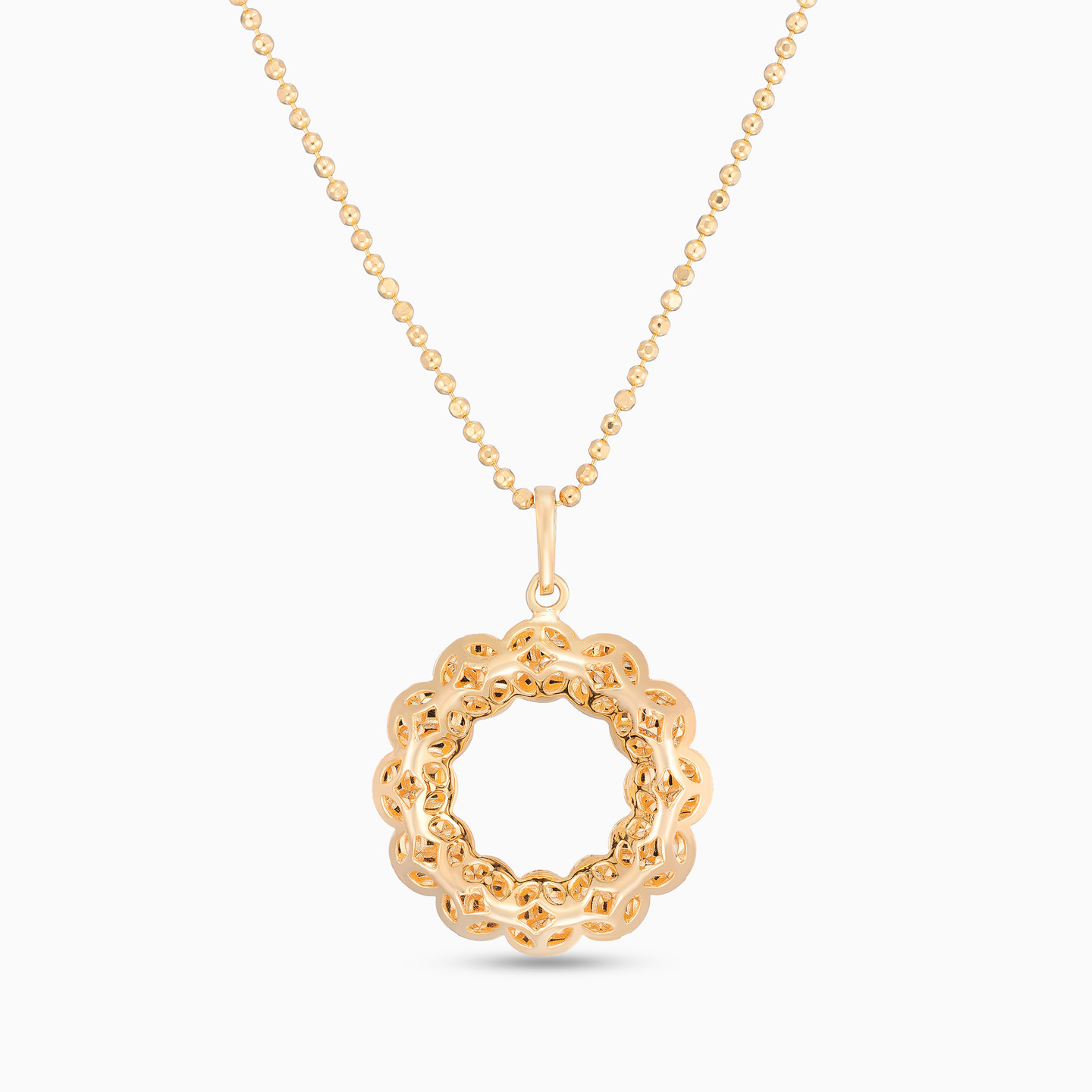 Floral Necklace in 21K Gold