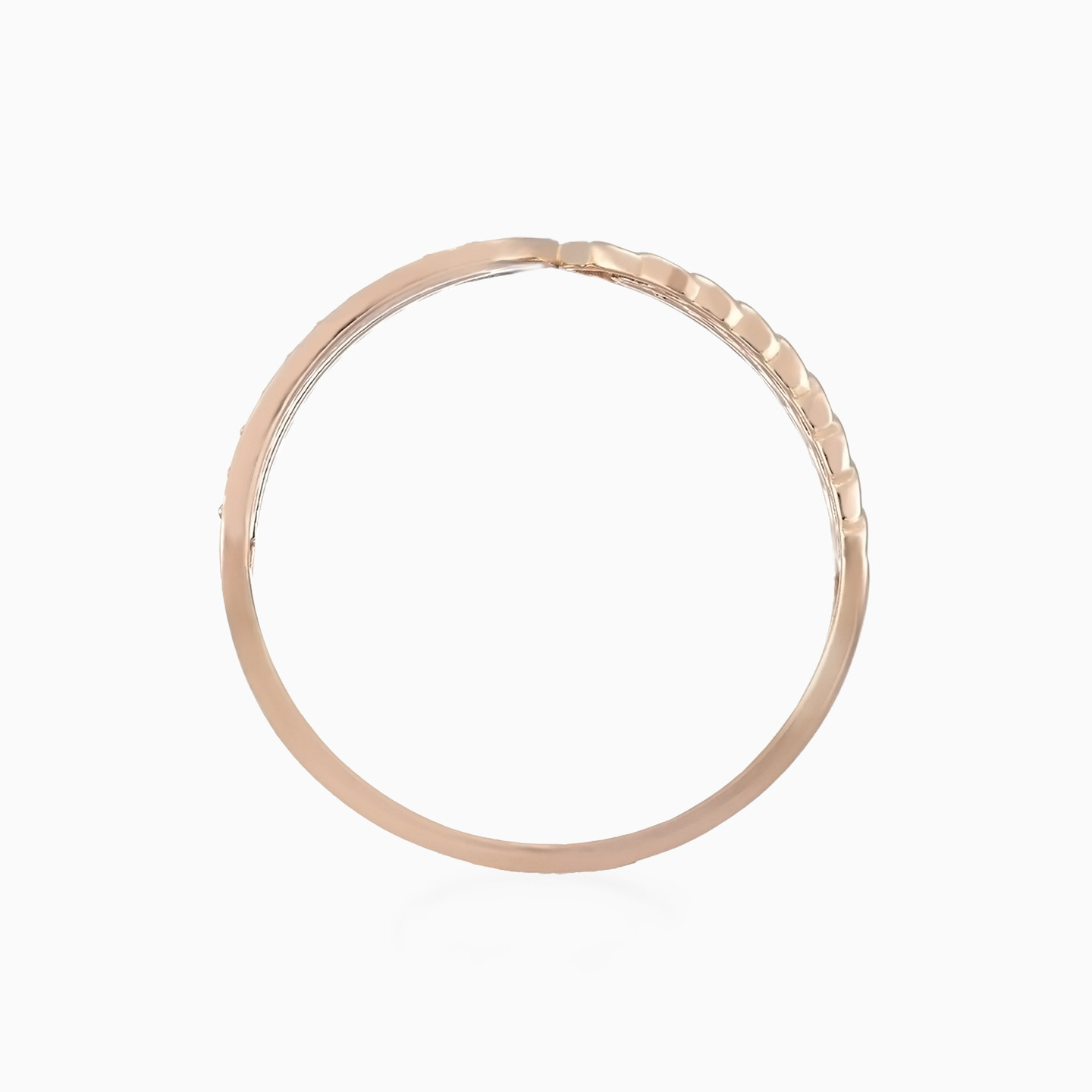 Braided Cubic Zirconia Ring in 21K Gold - 7 Braided Cubic Zirconia Ring in 21K Gold - 7