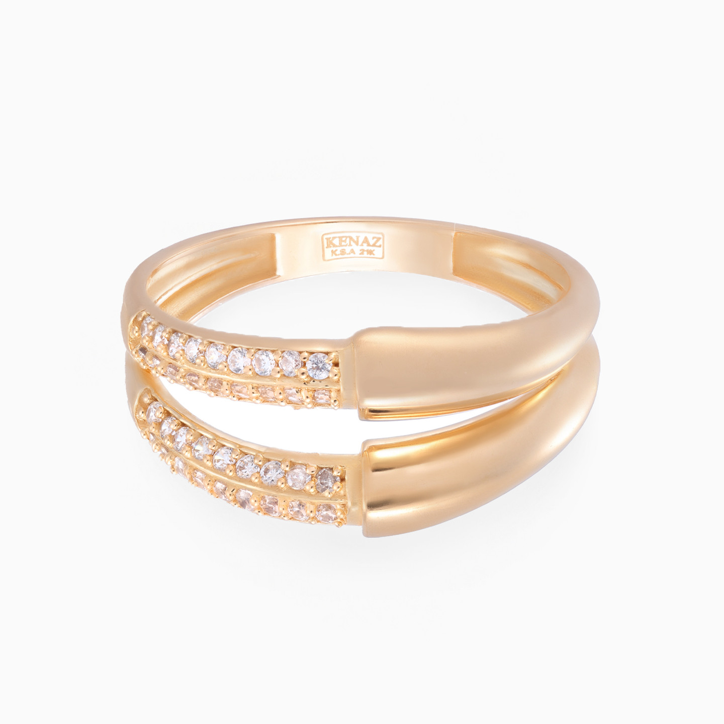 Cubic Zirconia Ring in 21K Gold Cubic Zirconia Ring in 21K Gold