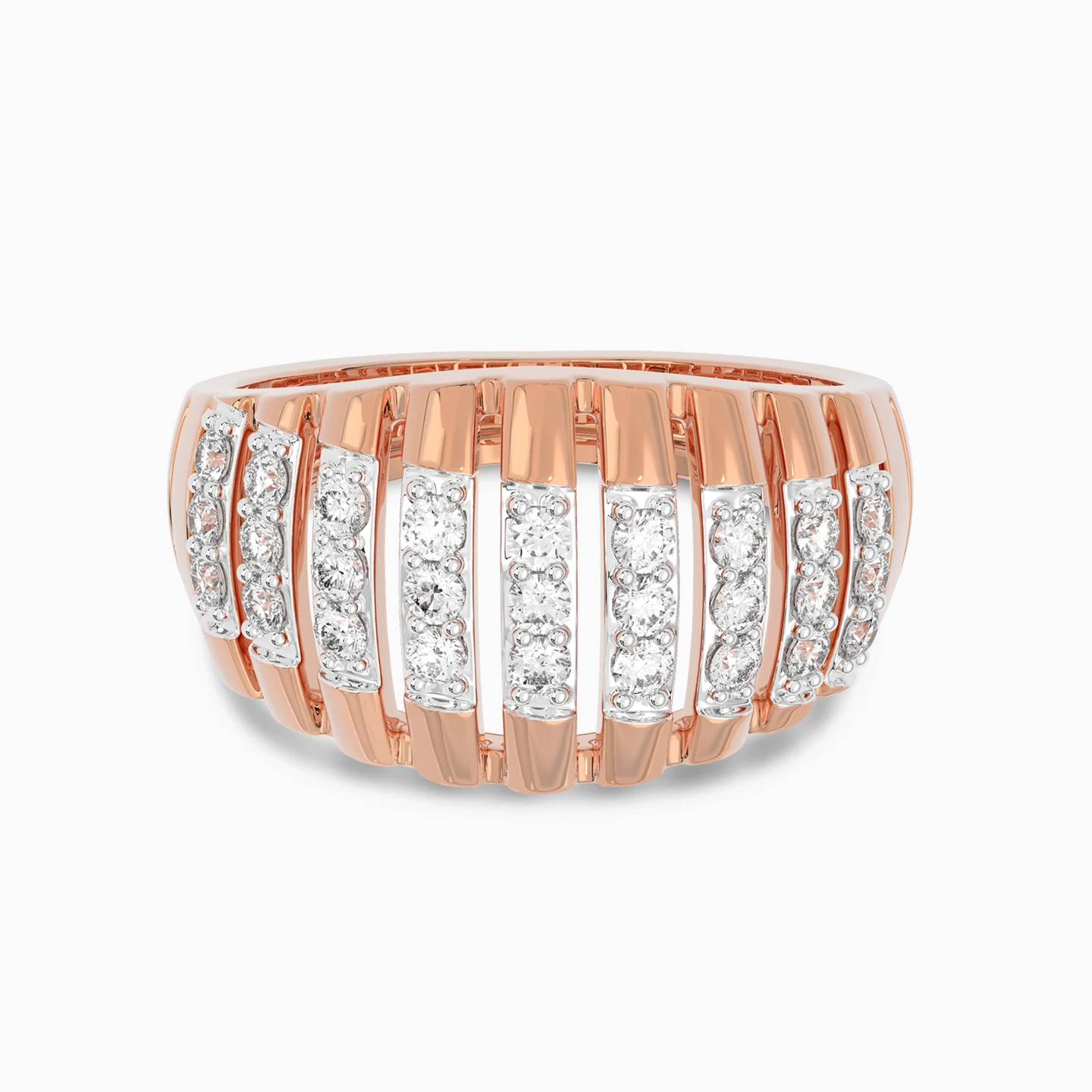 Statement Diamond Ring in 18K Gold - 2 Statement Diamond Ring in 18K Gold - 2