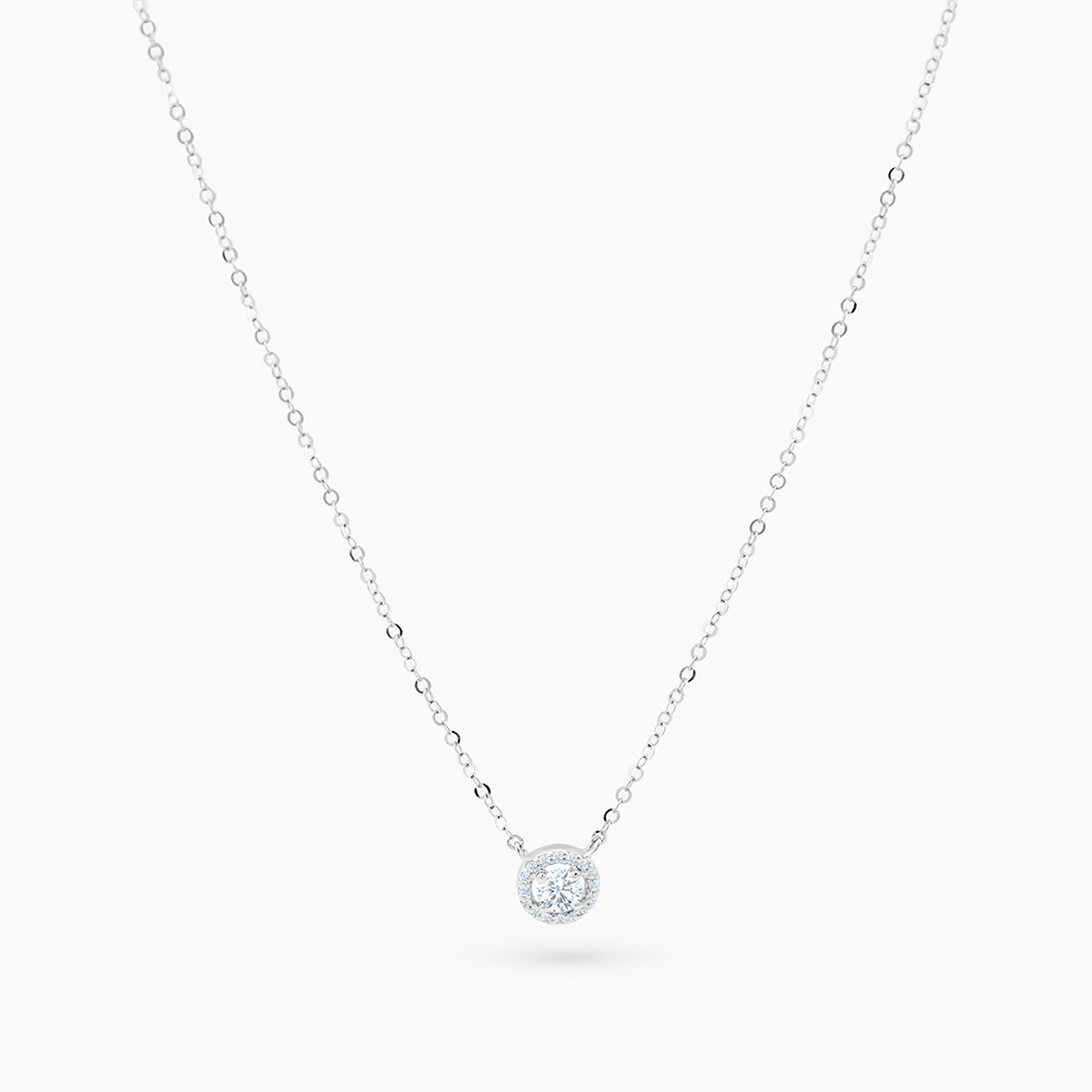 18K Gold Diamond Pendant Necklace - 3