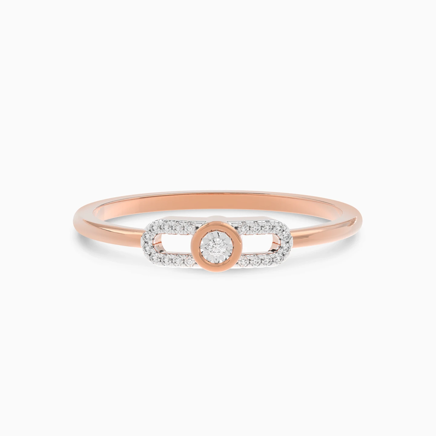 Circle Diamond Ring in 18K Gold - 6 Circle Diamond Ring in 18K Gold - 6