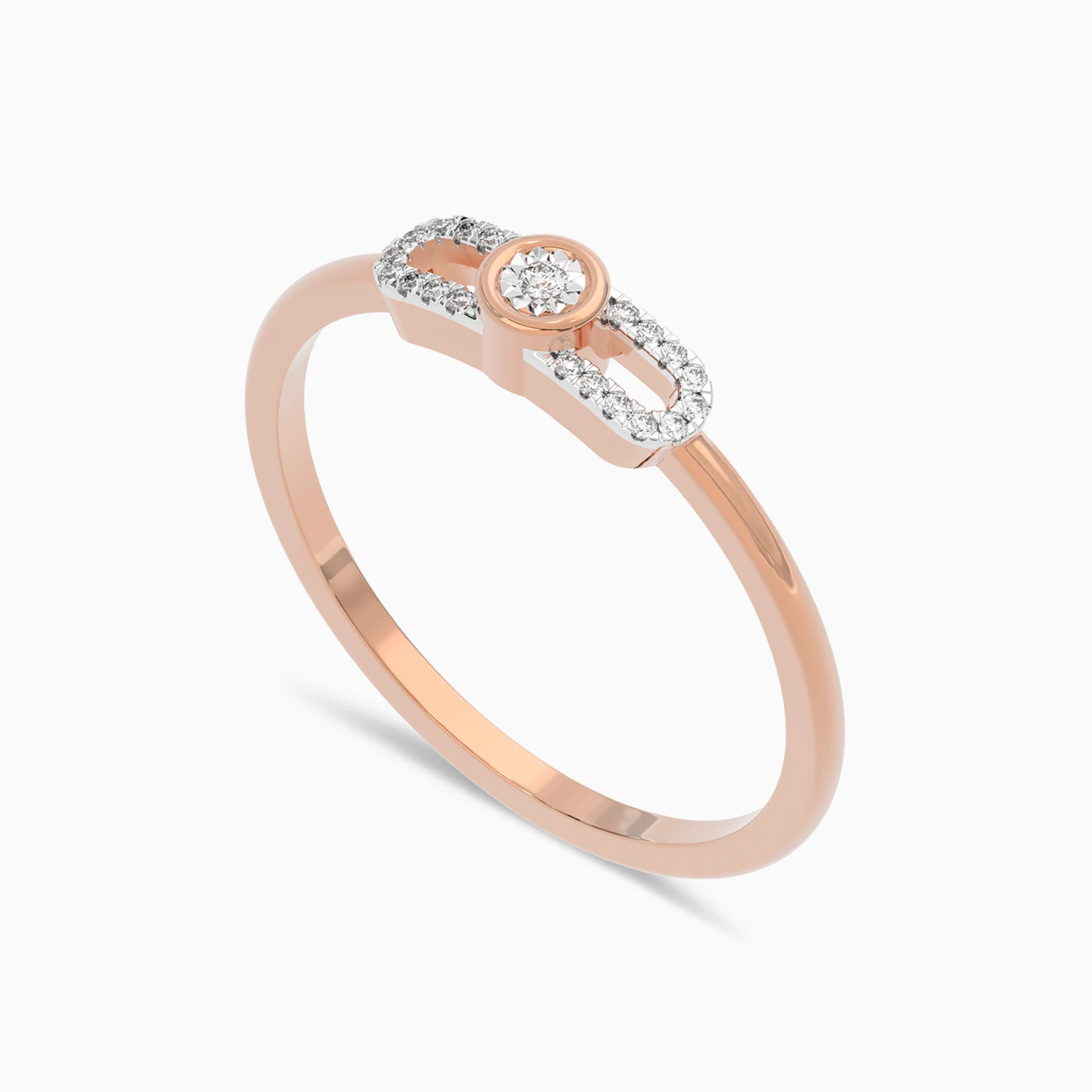 Circle Diamond Ring in 18K Gold - 7 Circle Diamond Ring in 18K Gold - 7