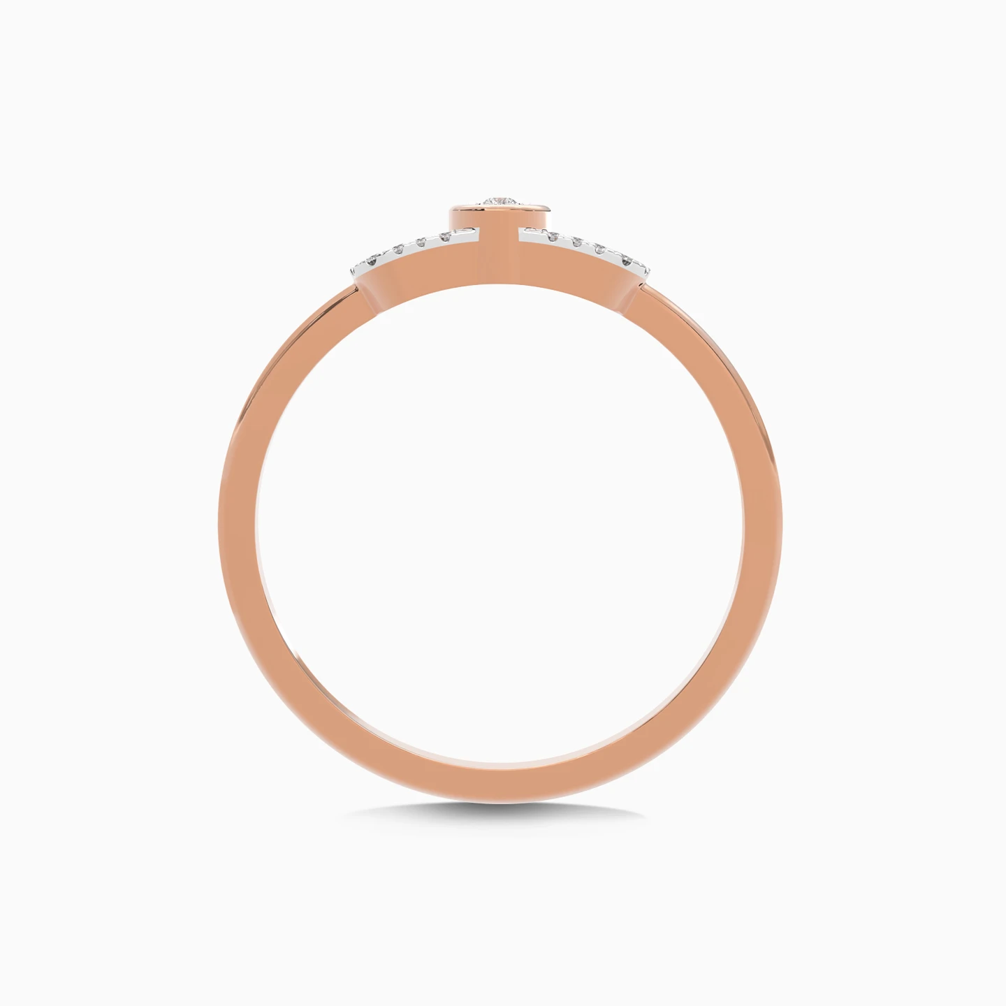 Circle Diamond Ring in 18K Gold - 8 Circle Diamond Ring in 18K Gold - 8