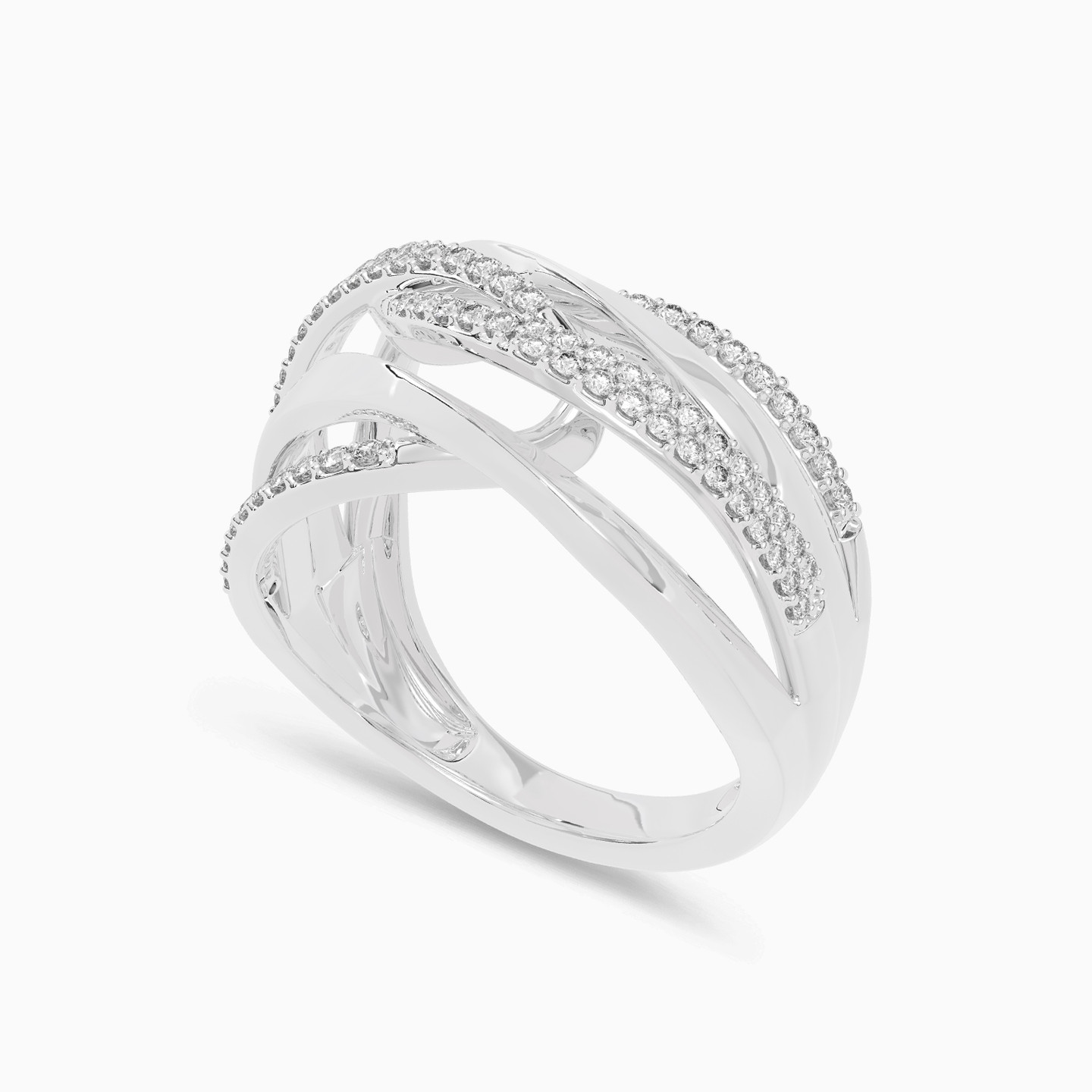 Statement Diamond Ring in 18K Gold - 2 Statement Diamond Ring in 18K Gold - 2