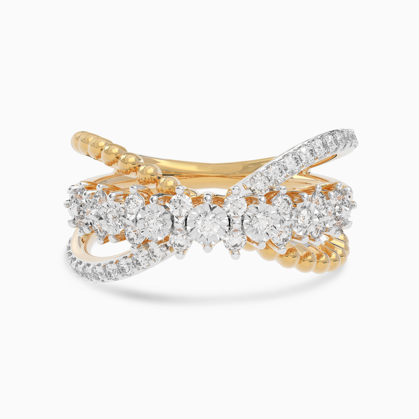 Statement Diamond Ring in 18K Gold - 5 Statement Diamond Ring in 18K Gold - 5