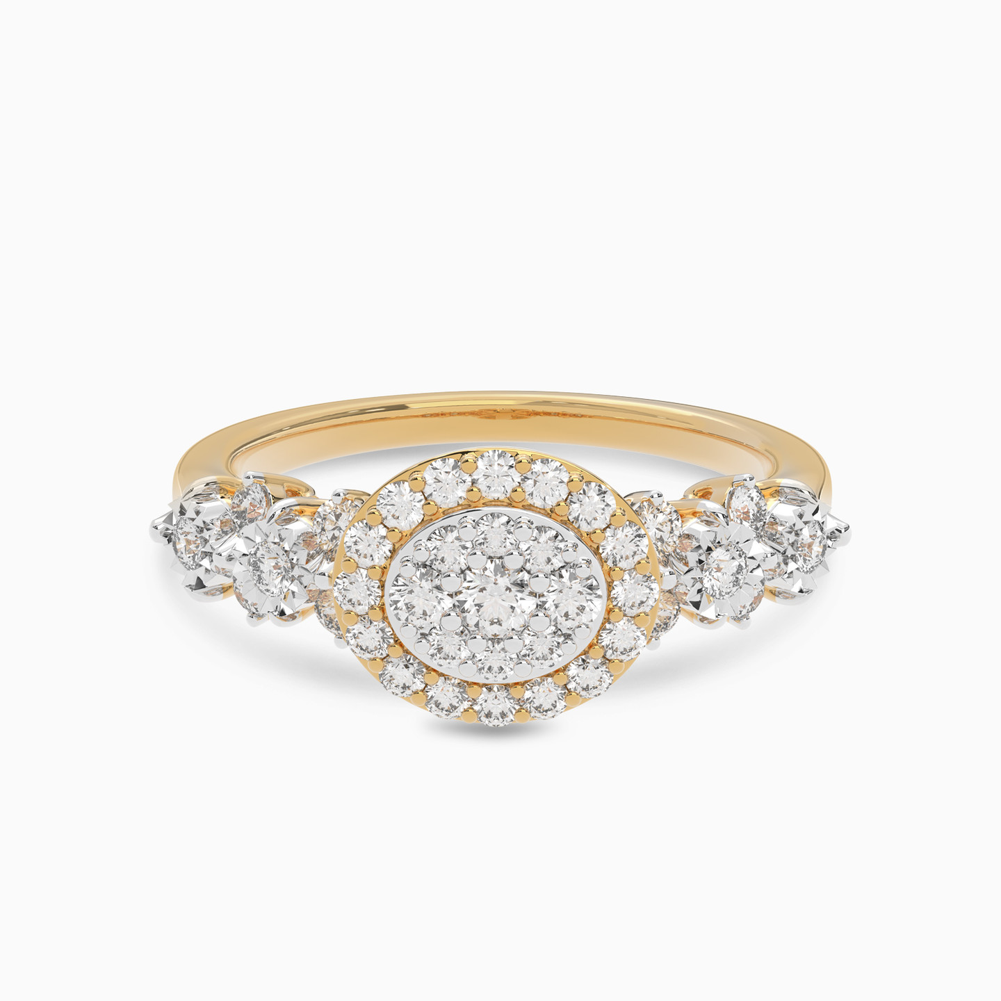 Circle Diamond Ring in 18K Gold Circle Diamond Ring in 18K Gold