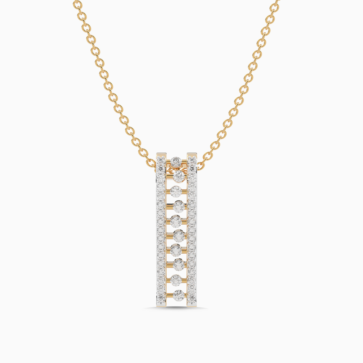 Diamond Necklace in 18K Gold - 5 Diamond Necklace in 18K Gold - 5